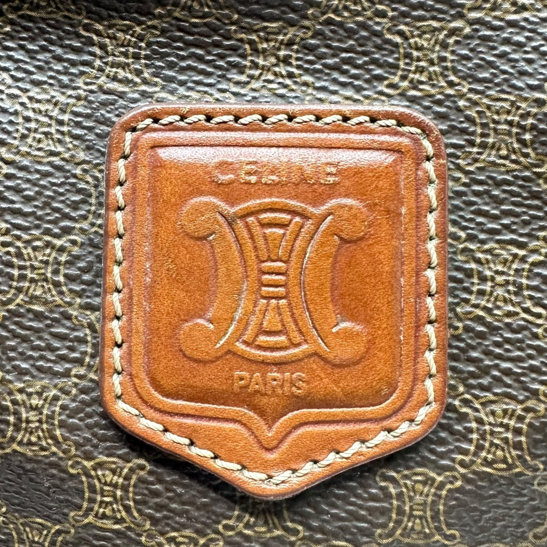 CELINE(セリーヌ) Macadam Pattern Tote Bag マカダム柄 トート バッグ MC97/2 ブラウン OLD オールド ヴィンテージ