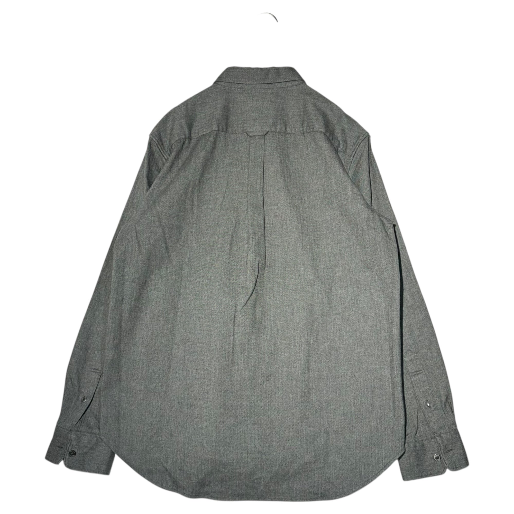 FRED PERRY(フレッドペリー) Brushed Panelled Shirt ブラッシュド パネルシャツ F4592 L グレー×ネイビー