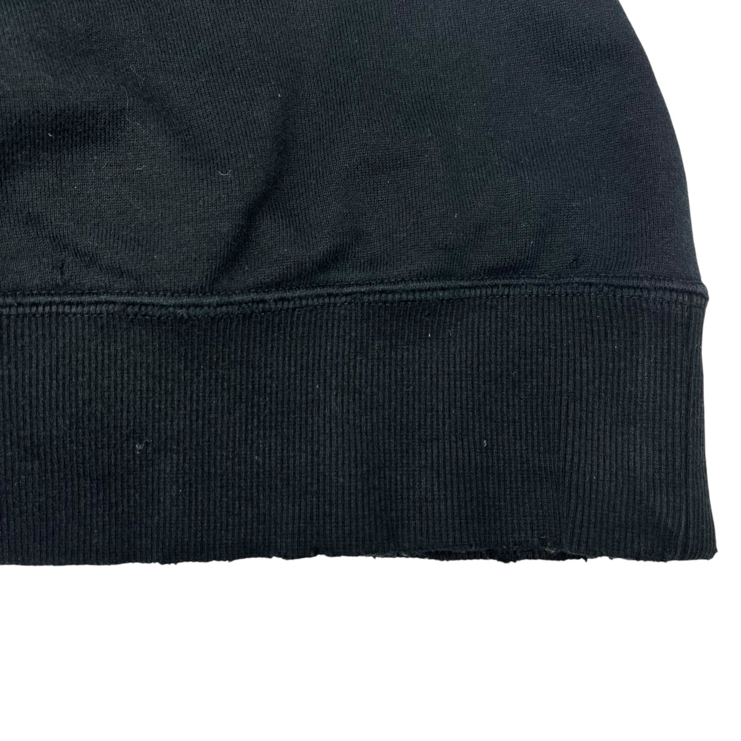 NUMBER (N)INE(ナンバーナイン) 05AW THE HIGH STREETS Fender Logo Raglan Damaged hooded sweatshirt 【ハイスト期】 フェンダー ロゴ ラグラン ダメージ パーカー スウェット 3(M) ブラック ザハイストリーツ 宮下氏 本人期