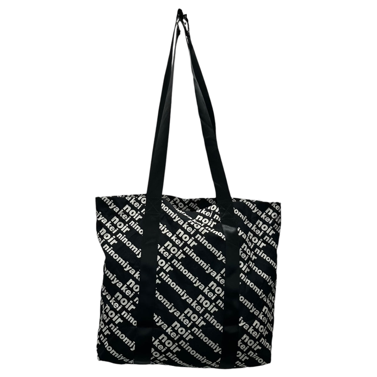 noir kei ninomiya(ノワールケイニノミヤ) 22AW Logo Satin Tote Bag 
