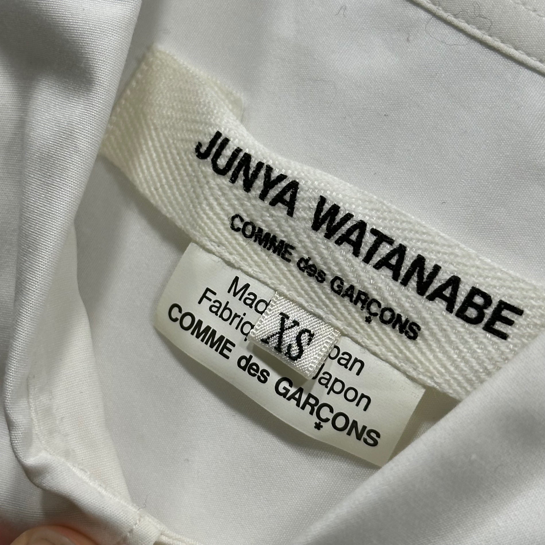 COMME des GARCONS JUNYA WATANABE(コムデギャルソンジュンヤワタナベ) 17AW Union Jack Print Oversized Shirt ユニオンジャック プリント オーバーサイズ シャツ JT-B013 XS ホワイト AD2017 男性着用可能
