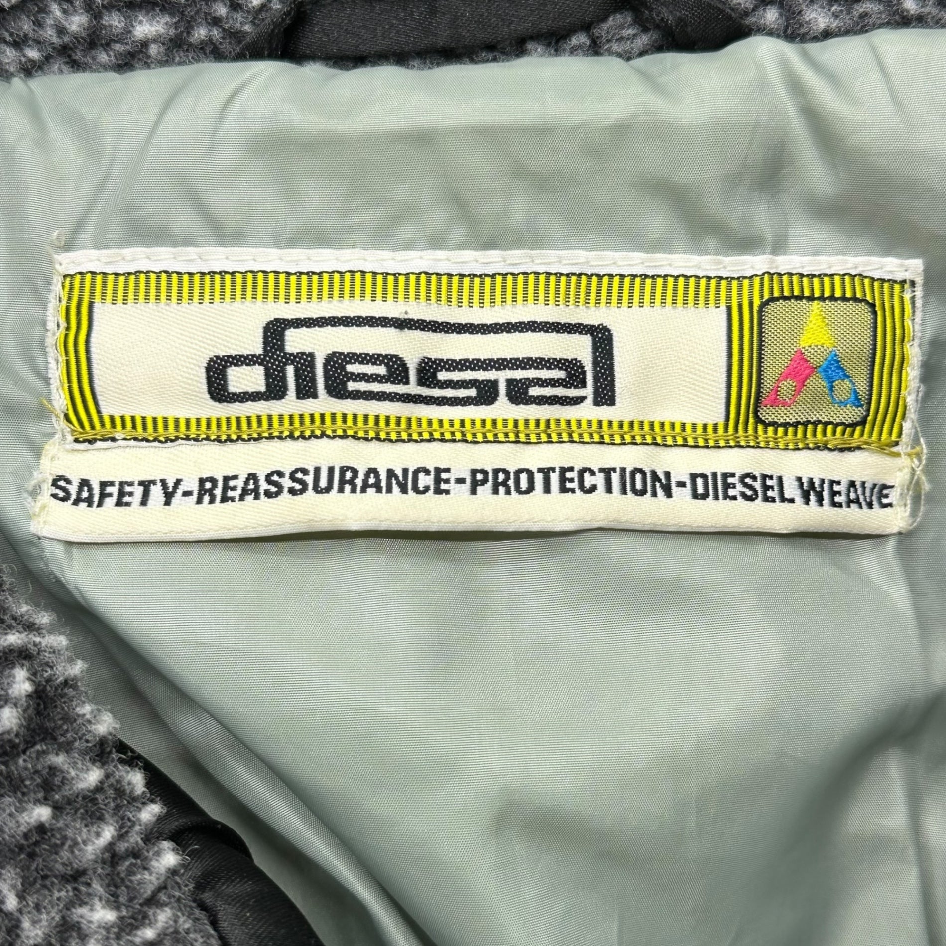 DIESEL(ディーゼル) 90's quilted racing jacket キルティング レーシング ジャケット L ブラック 90年代 レザー ボア 中綿 Y2K 00s