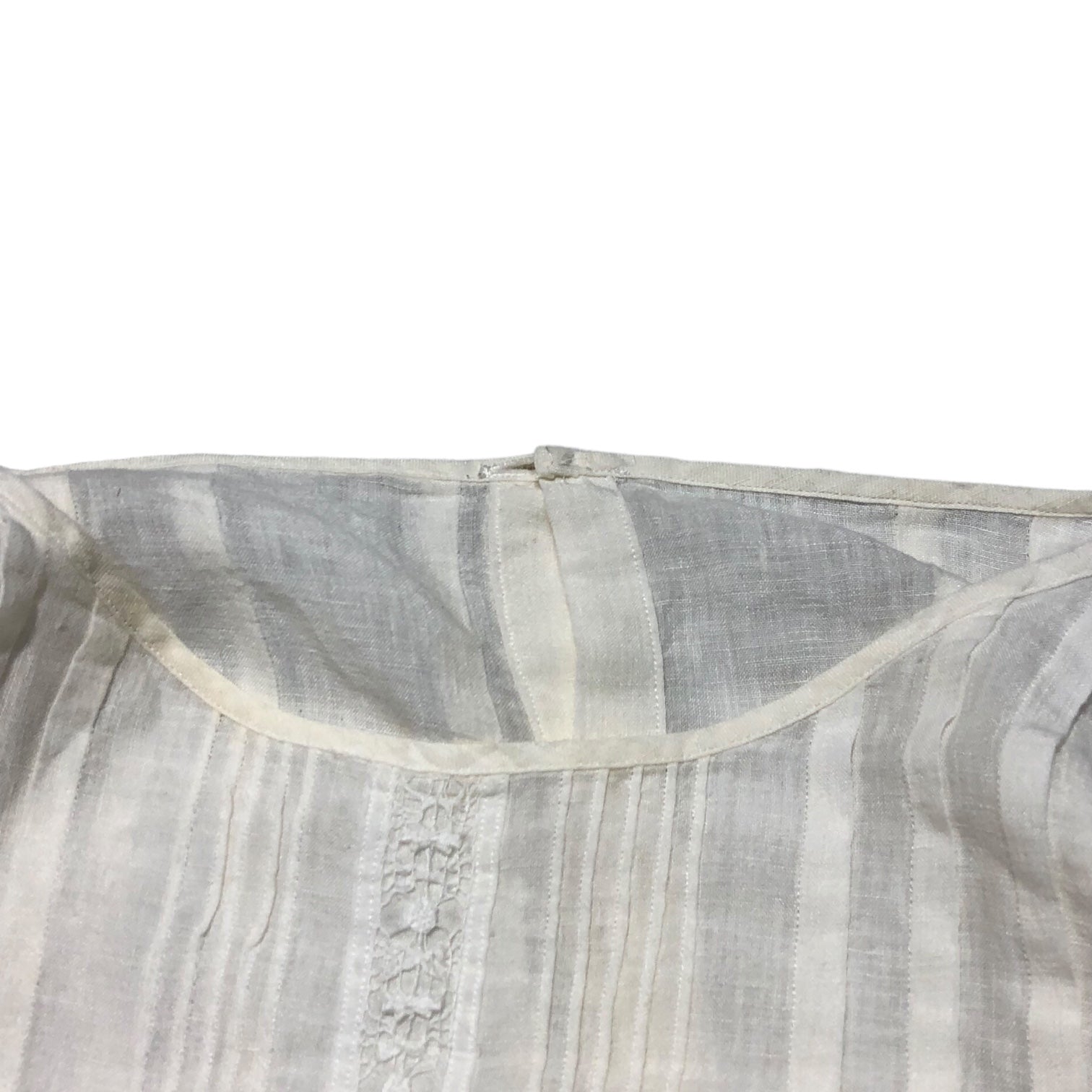 Vlas Blomme(ヴラスブラム) linen blouse コルトレイク リネン ブラウス 131034 1(S) ホワイト