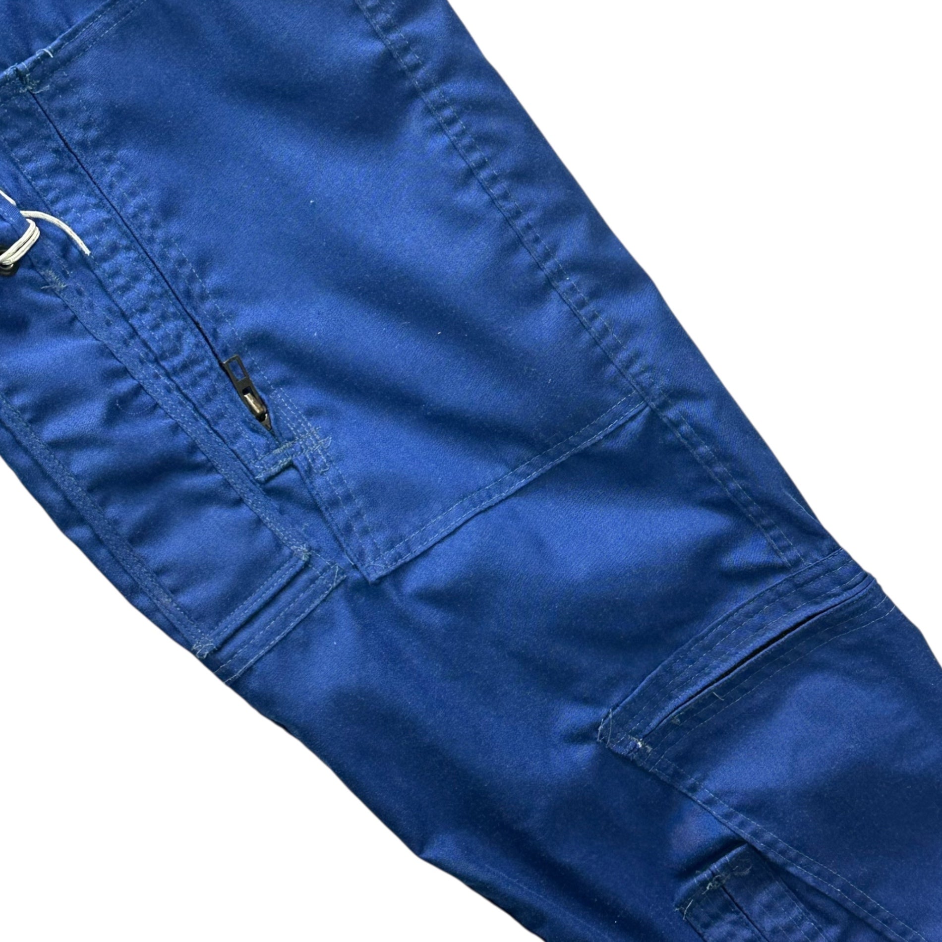 US MILITARY(アメリカ軍) 1987 CWU-73/P Summer Flyer's Coveralls サマー フライト ジャンプ スーツ 8415-01-174-9854 36L ブルー 80's 80年代 AIR FORCE つなぎ