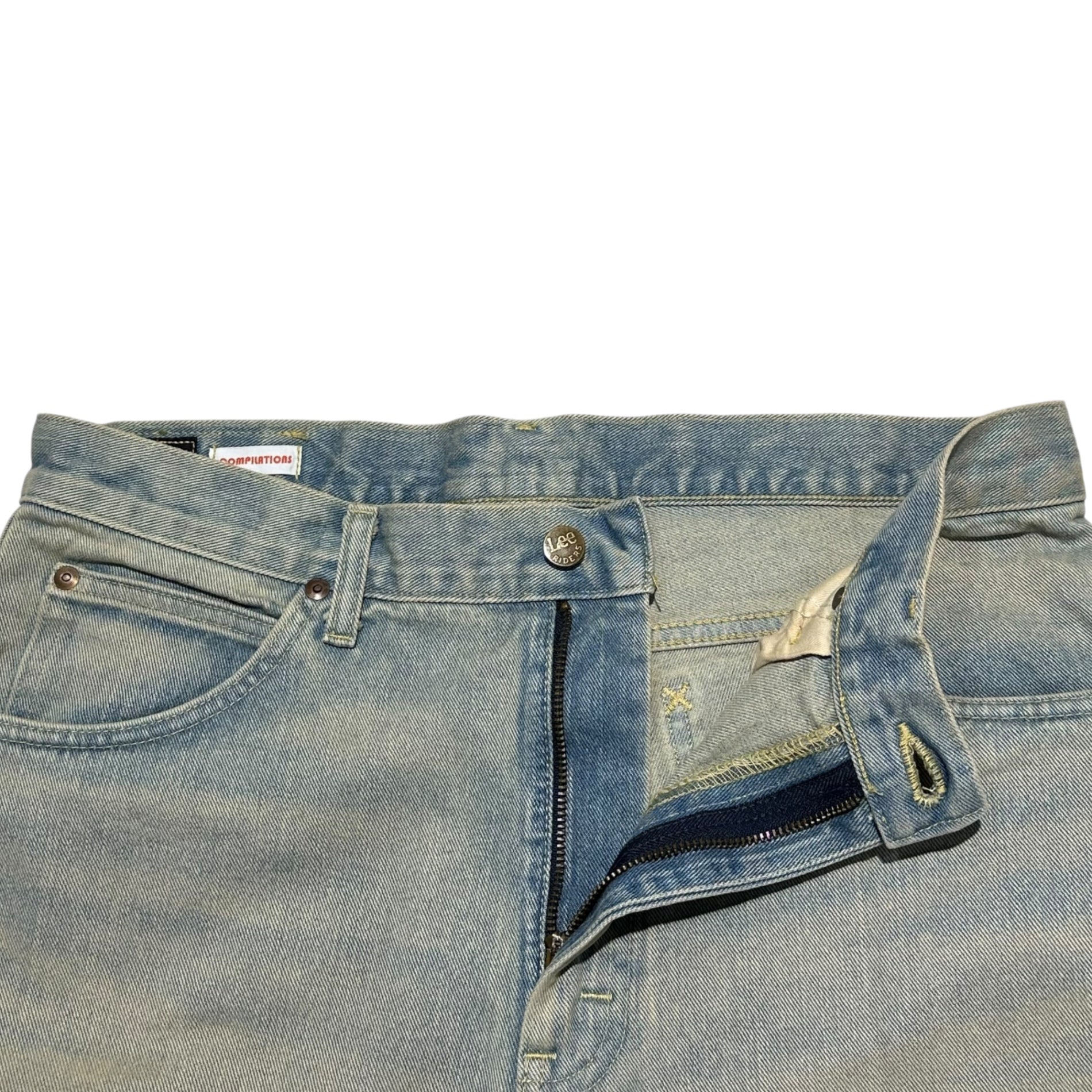 LEE(リー) RIDER WIDE SHORTS ライダー ワイド ショーツ デニム LM9831 M ライトインディゴ BEAMS等取扱