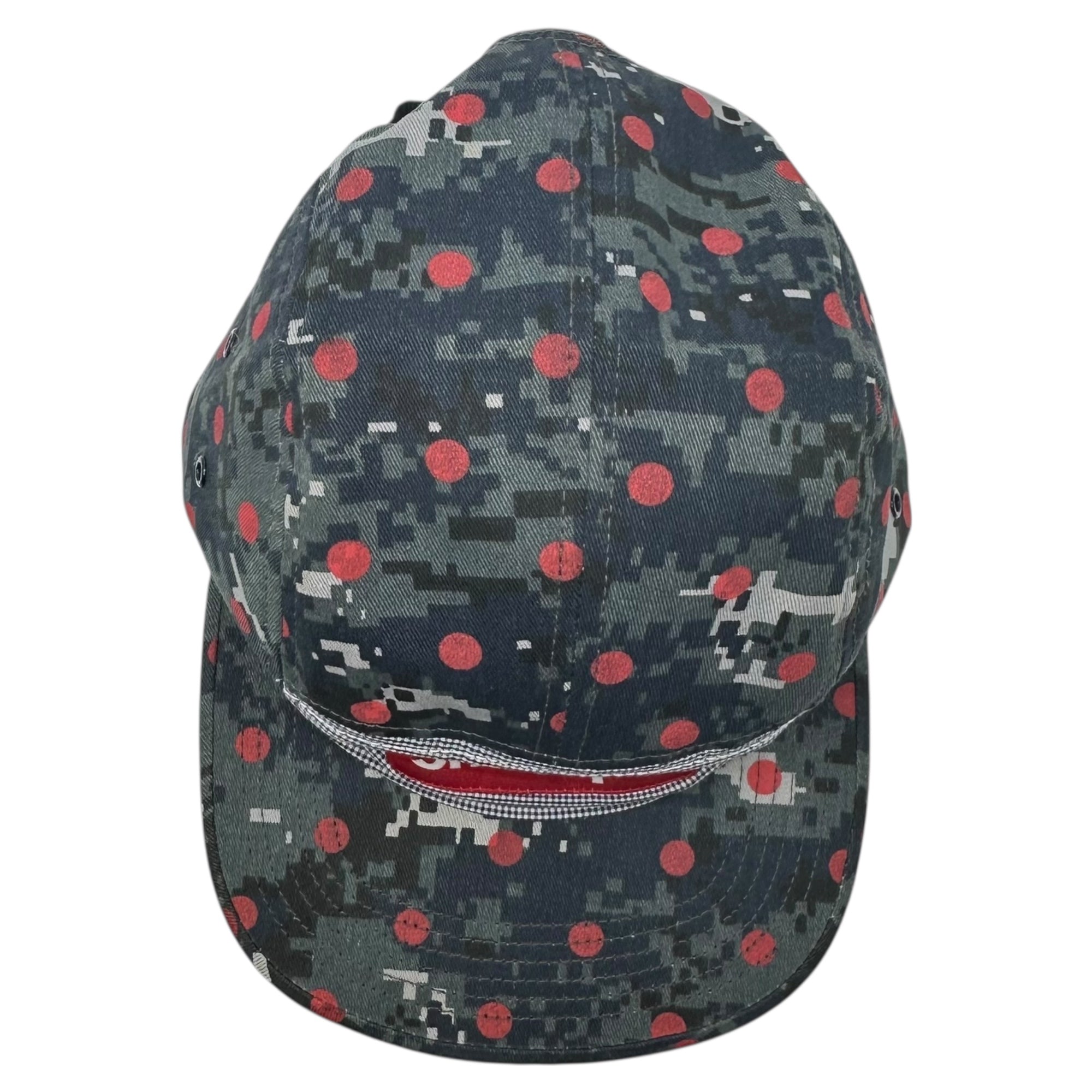 SUPREME × COMME des GARCONS SHIRT(シュプリーム × コムデギャルソンシャツ) 13SS Comme des Garcons SHIRT Camp Cap コムデギャルソンシャツ キャンプ キャップ デジカモ ネイビー×レッド