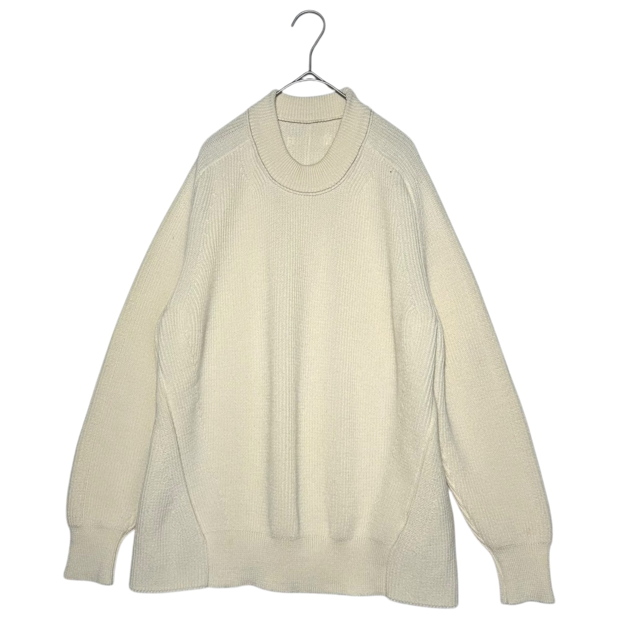 WRAPINKNOT(ラッピンノット) Wool Rib Knit リブ ウール ニット WK20W-P002 0 ホワイト セーター