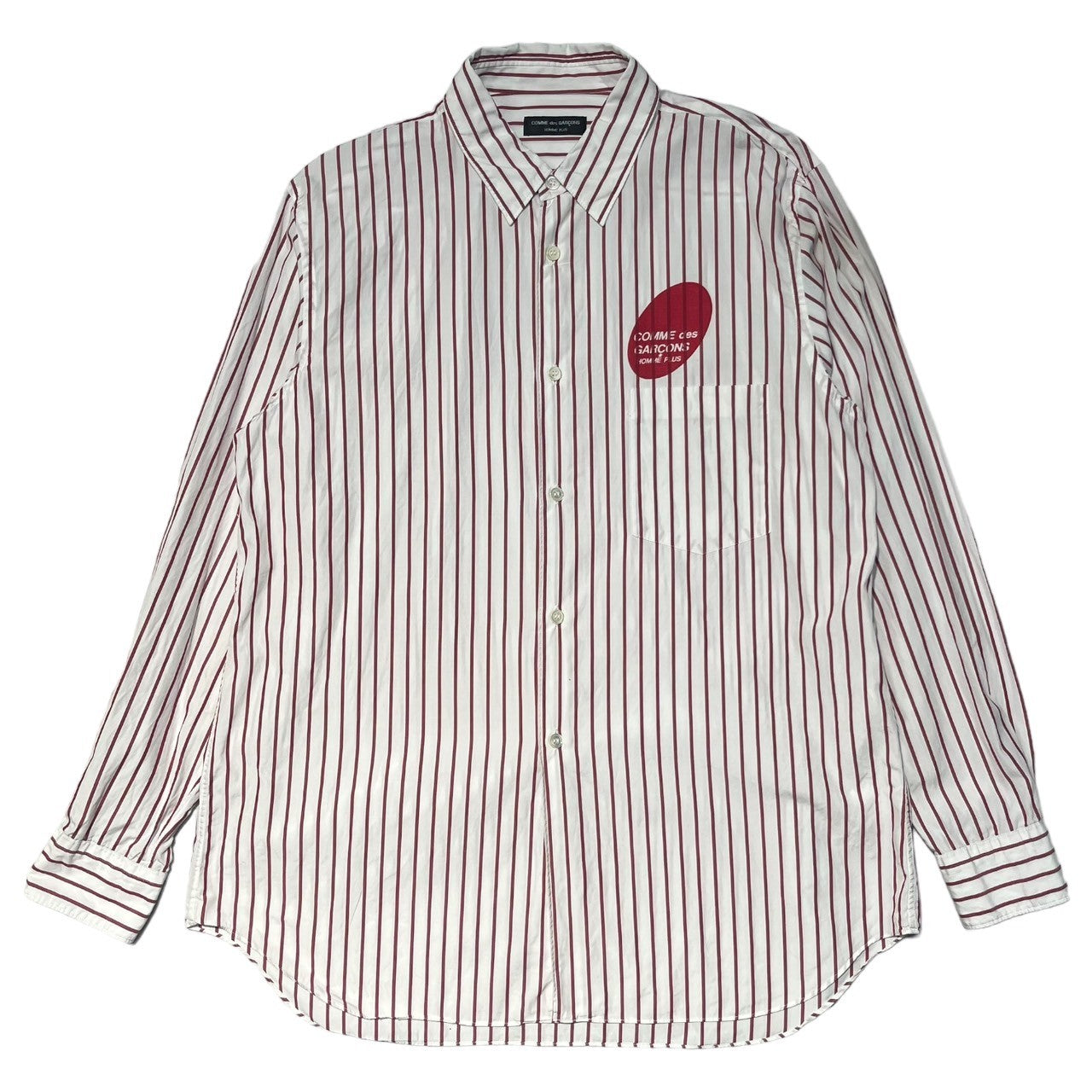 COMME des GARCONS HOMME PLUS(コムデギャルソンオムプリュス) 03SS circlr logo print shirt/サークルロゴプリントシャツ PI-B054 SIZE表記なし(FREE) ホワイト×ピンク AD2002 daytime evening期(デイタイムイブニング期)