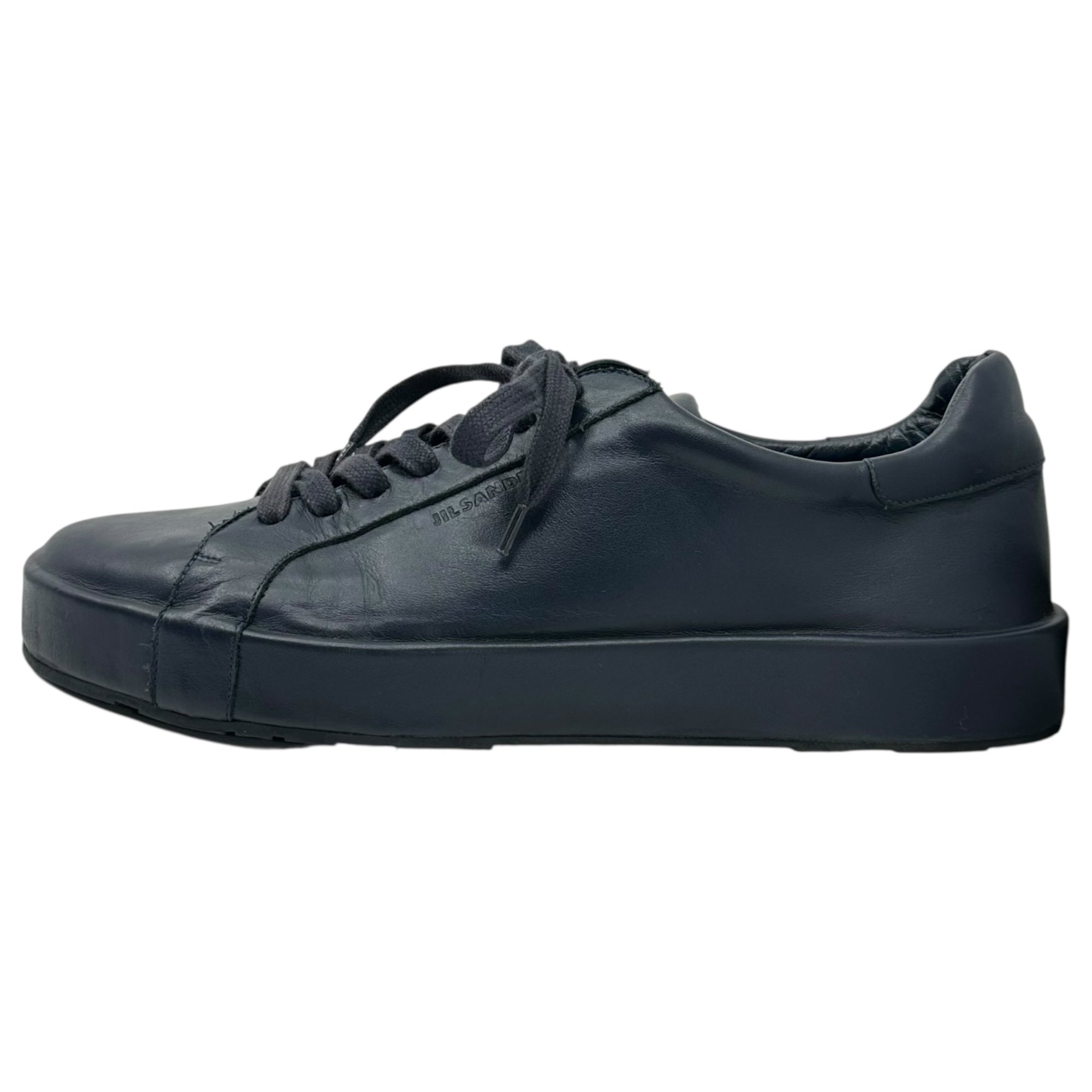 JIL SANDER(ジルサンダー) Leather Low-Cut Sneakers レザー ローカット スニーカー 40(26cm程度) ネイビー