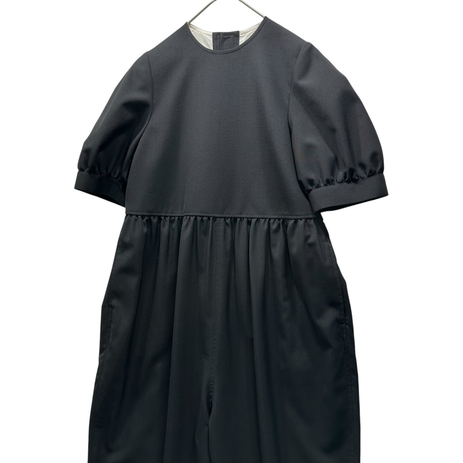 TAO(タオ) 22SS Puff Sleeve S/S All-in-One Jumpsuit パフスリーブ オールインワン ジャンプスーツ TI-A003 S ブラック AD2021 COMME des GARCONS コムデギャルソン トリココムデギャルソン名称変更最初期