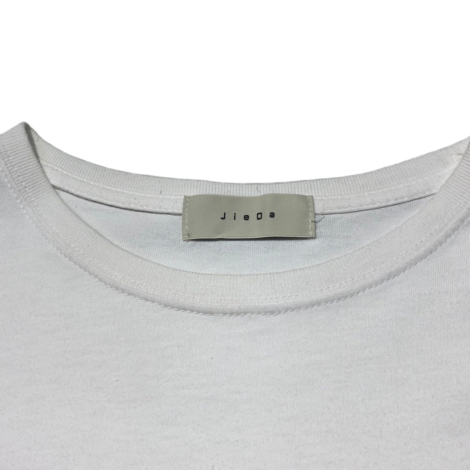 Jieda(ジエダ) 22SS DISTORTION JIEDA TEE ディストーション ジエダ Tシャツ 刺繍 ロゴ プリント Jie-22S-CT07-D 2(M程度) ホワイト