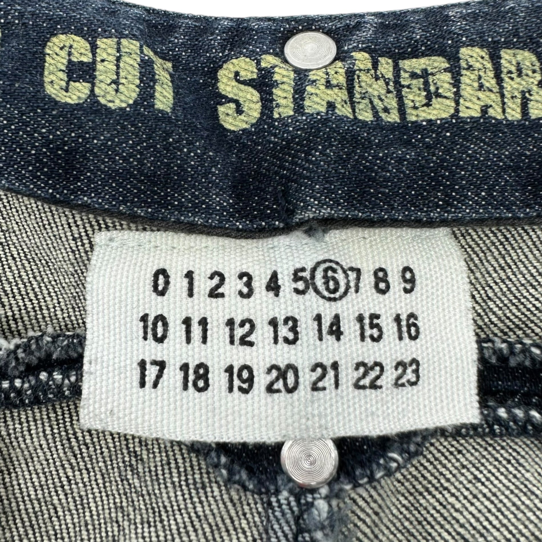 Martin Margiela(マルタンマルジェラ) 03AW HIGH CUT STANDARD LEG DENIM/ハイカット スタンダードレッグデニム/スタッズ 732P13992102 40(Lサイズ程度) インディゴ 初期 本人期 Martin Margiela 6