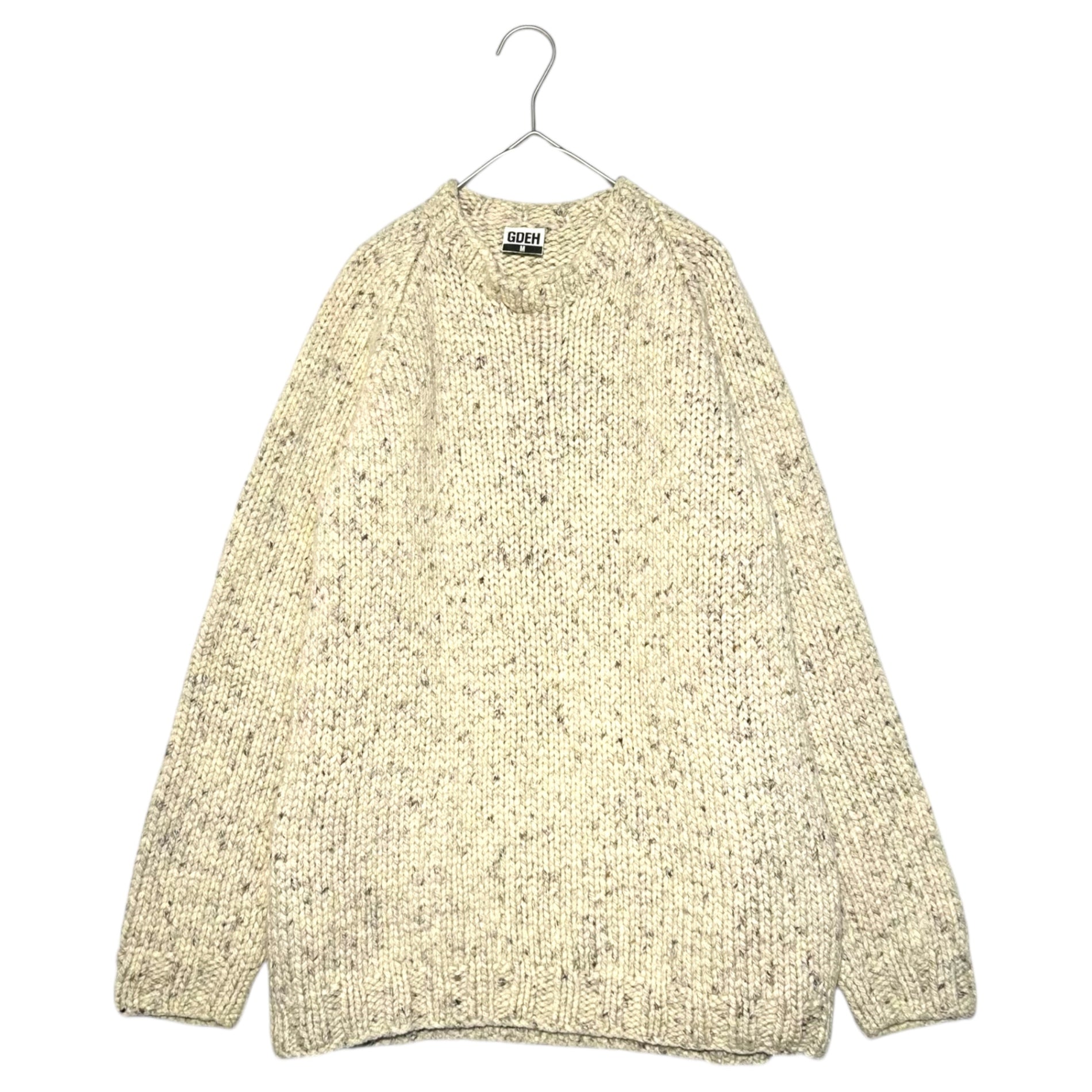 GOODENOUGH(グッドイナフ) 00's Pullover Cable Knit 00年代 プルオーバー ケーブル ニット ローゲージ M アイボリー