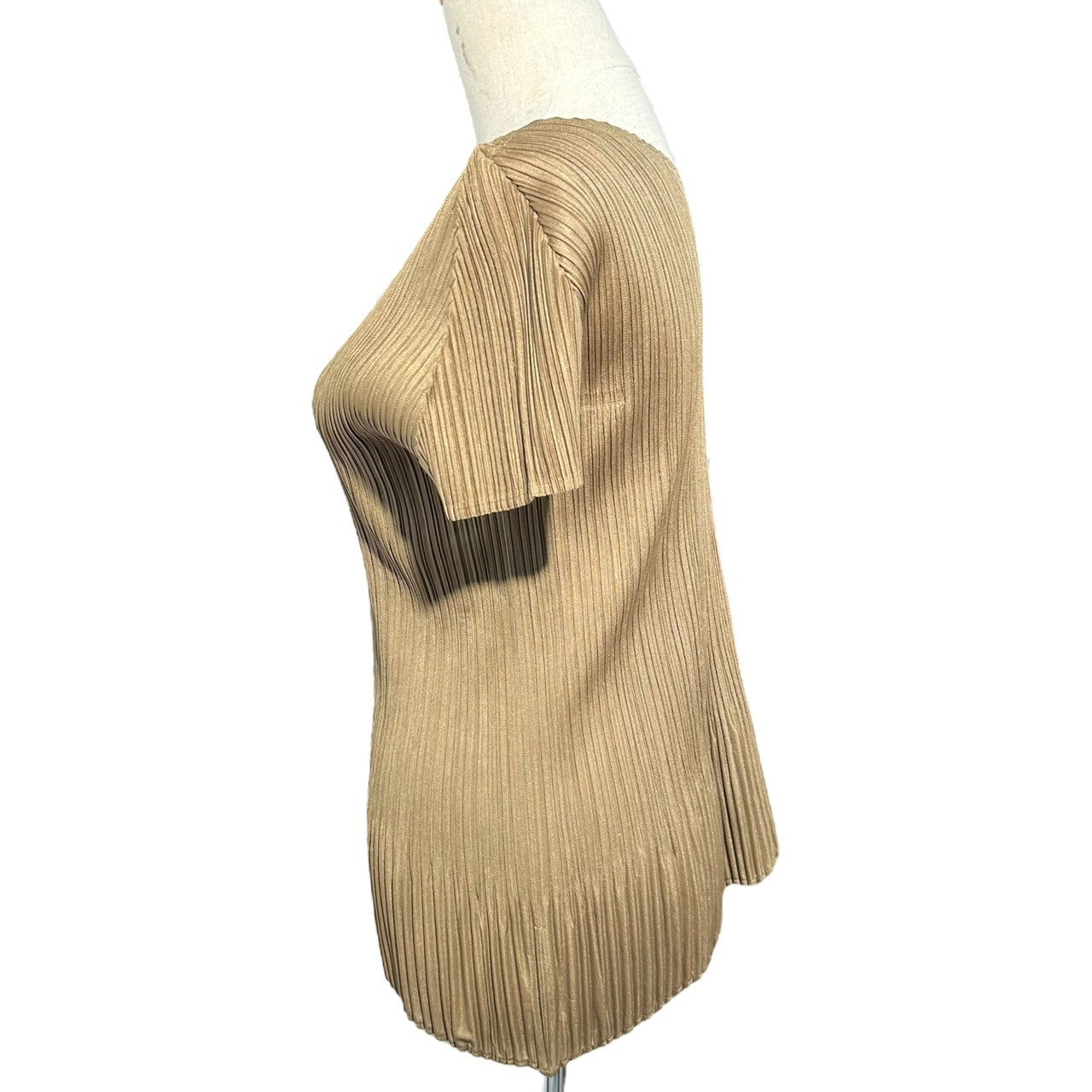 PLEATS PLEASE(プリーツプリーズ) Asymmetrical Pleats Pullover Cut and Sewn アシンメトリー プリーツ プルオーバー カットソー PP51-JK862 3(L程度) カーキ
