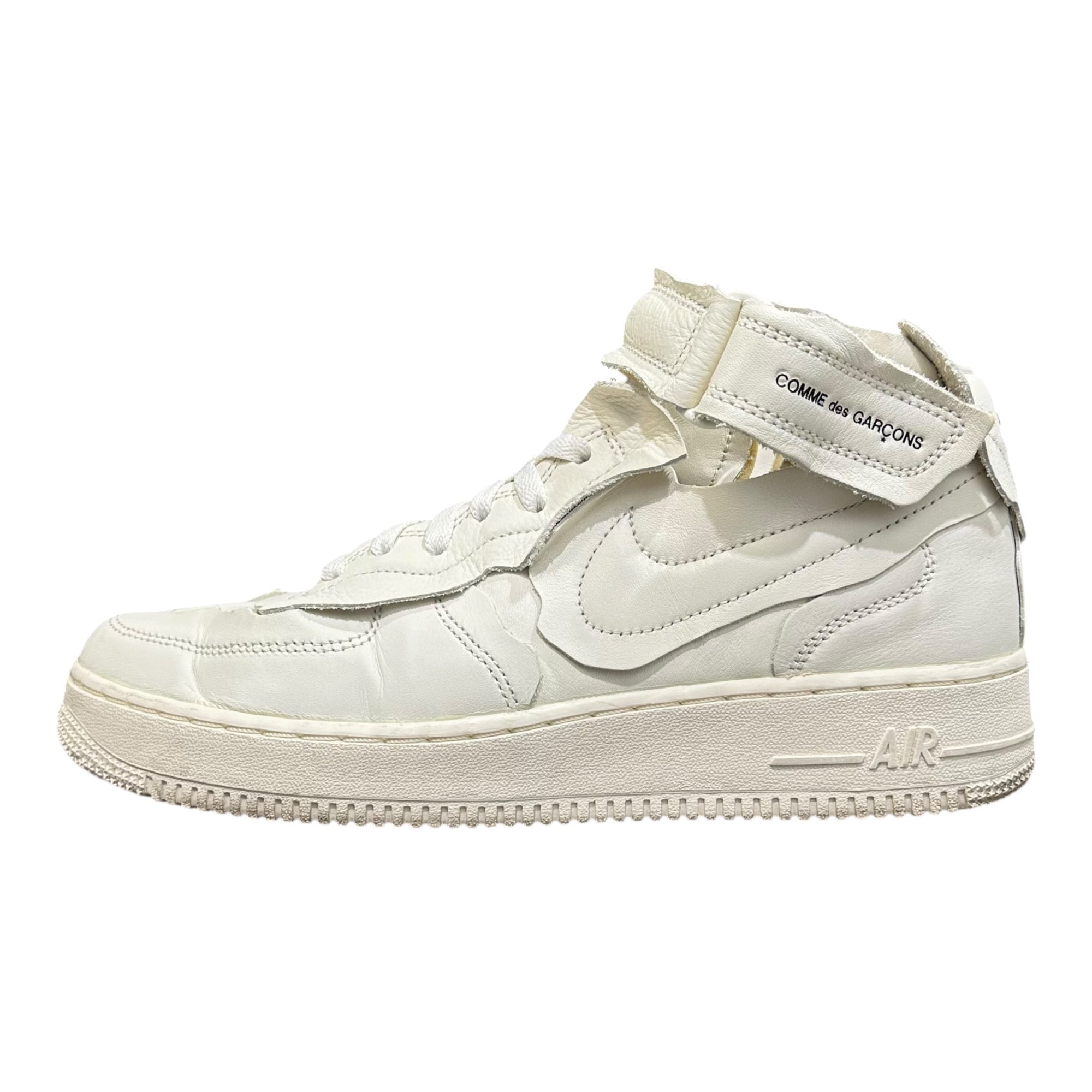 NIKE×COMME des GARCONS COMME des GARCONS(ナイキ×コムデギャルソンコムデギャルソン) Air Force 1 Mid "White" エアフォース ワン ミッド DC3601-100 27cm ホワイト スニーカー