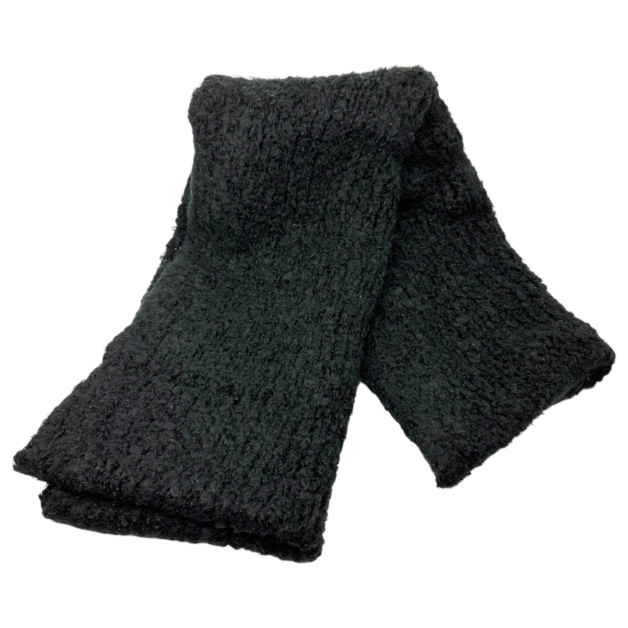 LIMI feu(リミフゥ) Mohair blend wide snood モヘア混 ワイド スヌード FREE ブラック