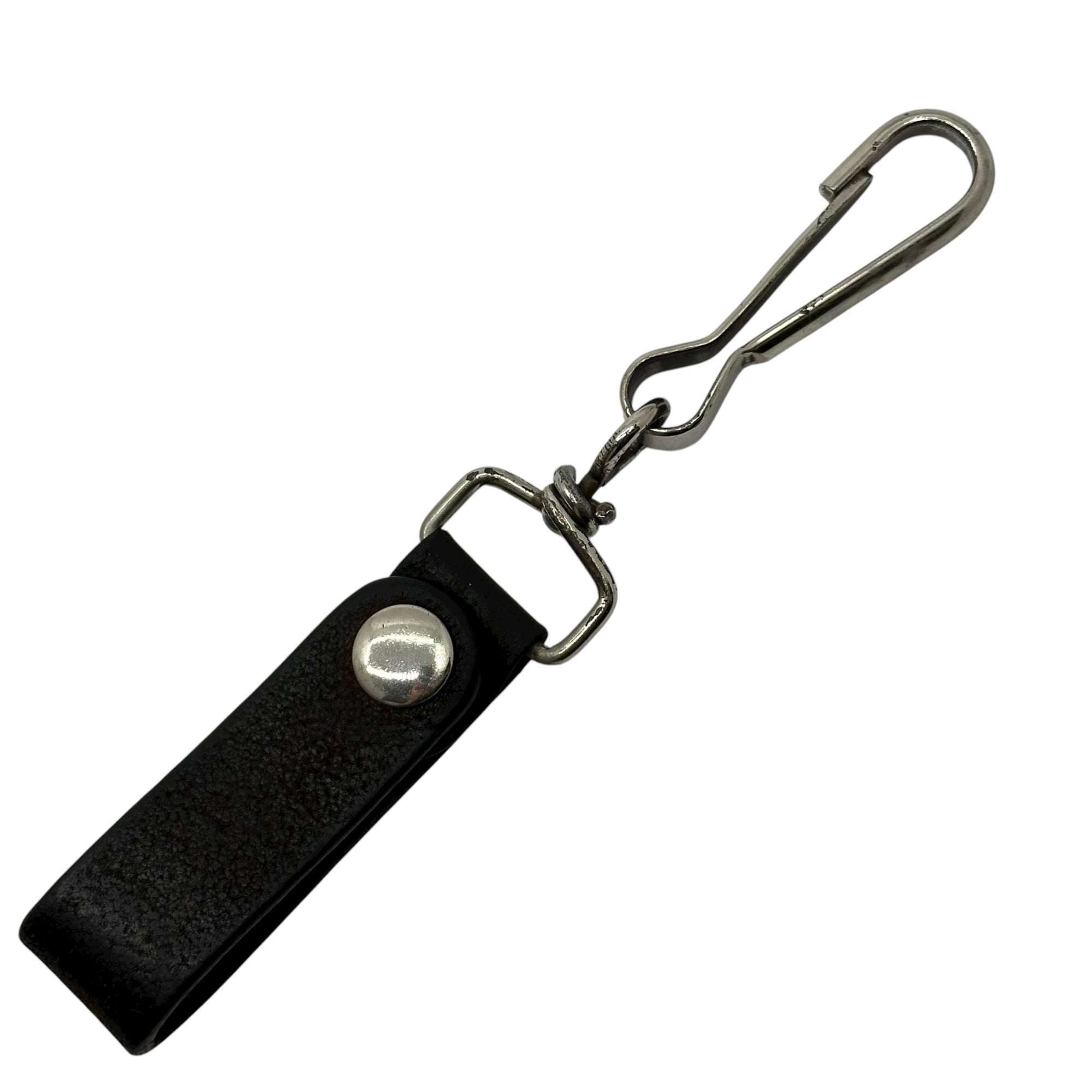 Maison Martin Margiela(メゾン マルタンマルジェラ) 00's ⓪ ⑩ Artisanal Leather Key Holder アーティザナル レザー キー ホルダー E02 11A027 シルバー×ブラック 本人期 ここのえ アーカイブ キーリング