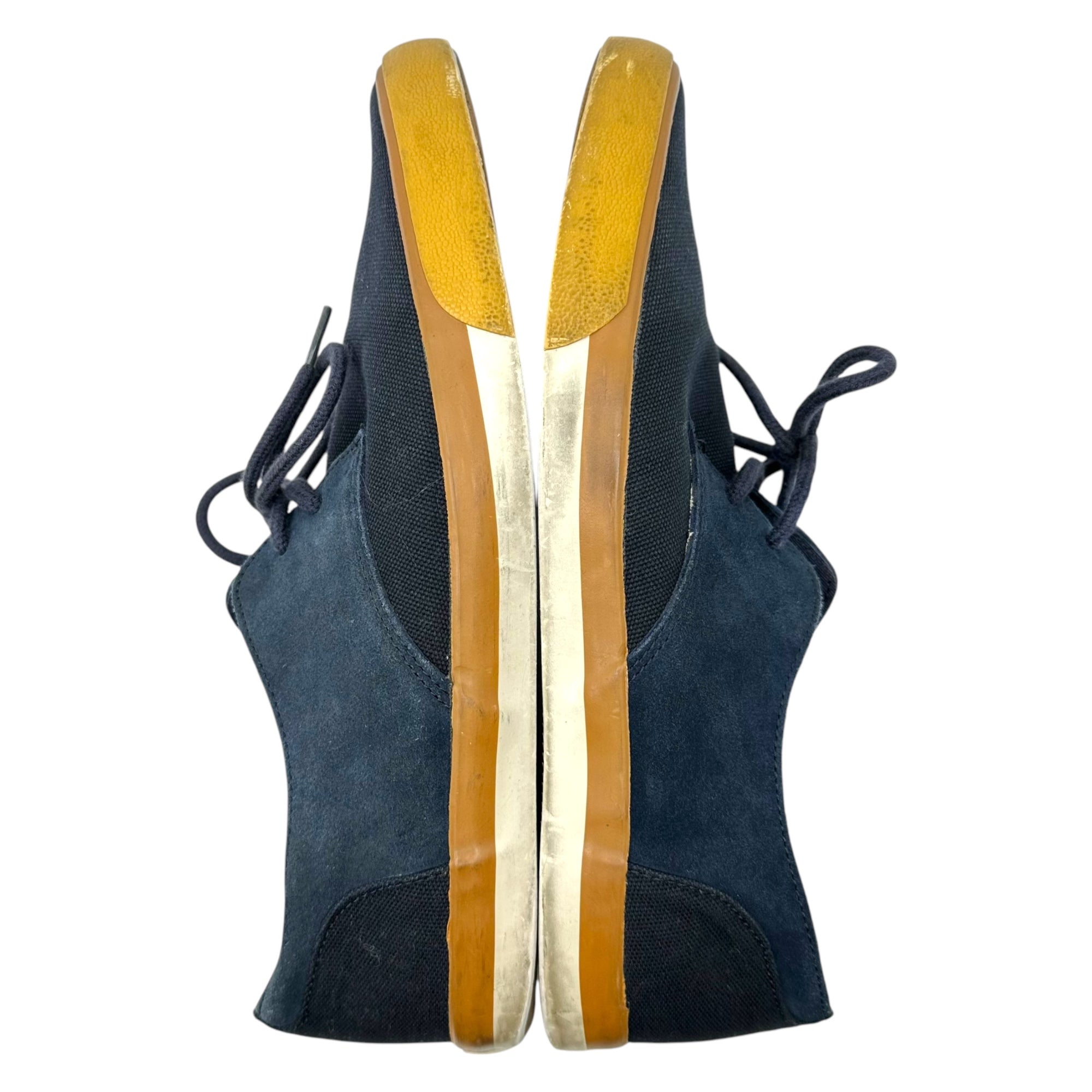 COMME des GARCONS SHIRT×POINTER(コムデギャルソンシャツ×ポインター) 12SS CHESTER キャンバス スウェード スニーカー 28cm ネイビー シューズ