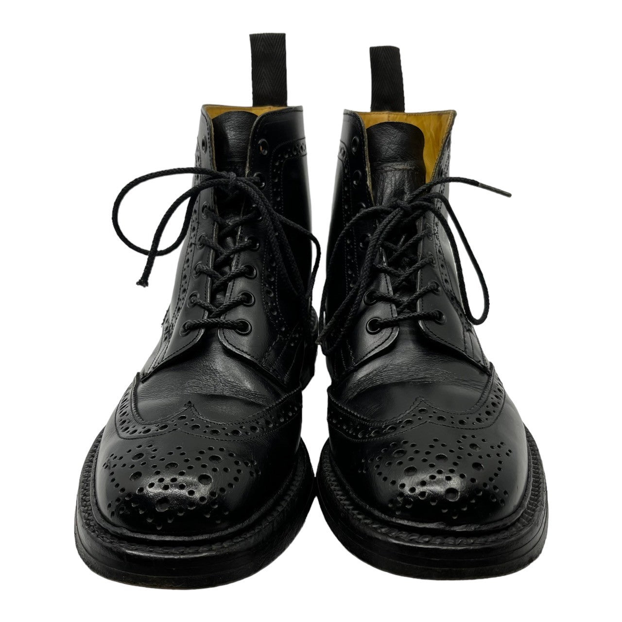 Tricker's(トリッカーズ) COUNTRY BOOTS MALTON カントリーブーツ モールトン 2508 7 1/2 -5(26cm程度) ブラック メダリオン レースアップ ブーツ ドレス