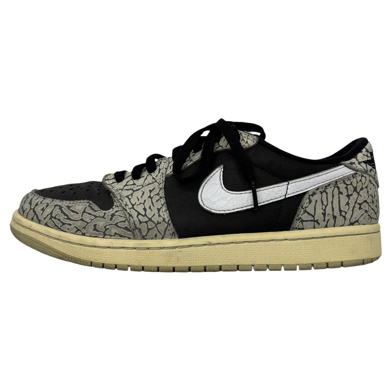 NIKE(ナイキ) Air Jordan 1 Retro Low OG "Black Cement" エアジョーダン 1 レトロ セメント CZ0790-001 26.5cm ブラック×グレー ローカット スニーカー
