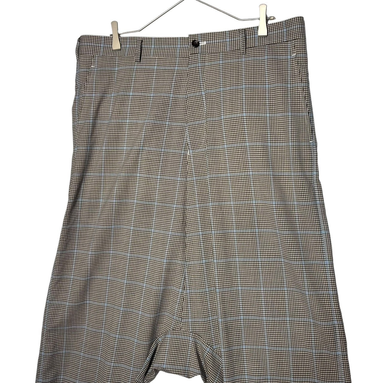 COMME des GARCONS HOMME PLUS(コムデギャルソンオムプリュス) 18SS Disco期 Check penguin sarouel pants チェック ペンギン サルエル パンツ PA-P022 M グレー AD2017
