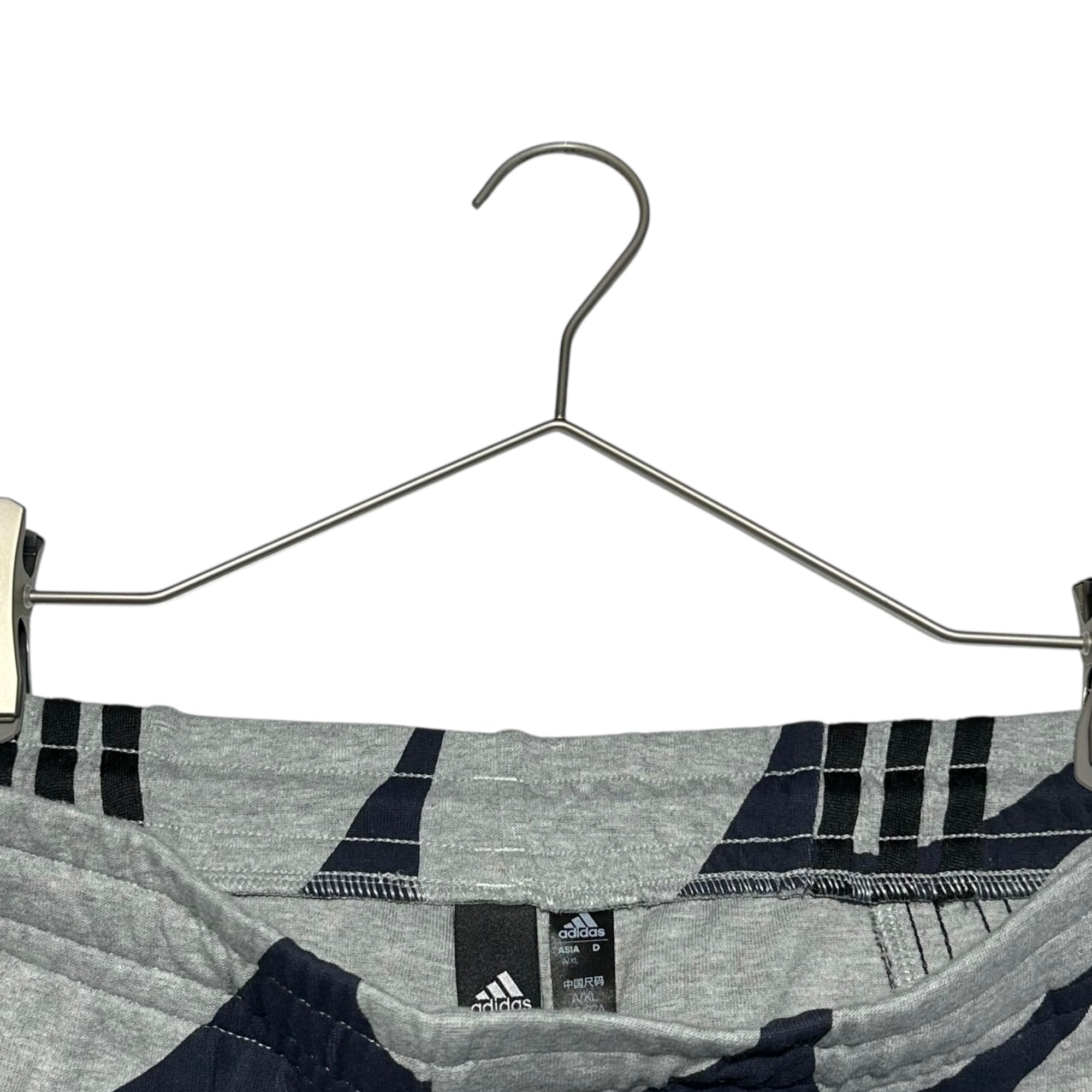 adidas×marimekko(アディダス×マリメッコ) Future Icons 3-Stripes Pants テキスタイル 3ライン トラック パンツ HR8210 2XL グレー×ネイビー ジャージ コラボ