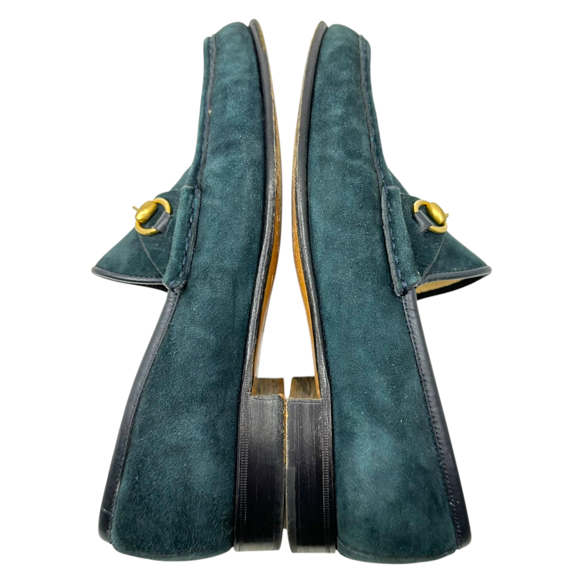 GUCCI(グッチ) Suede Leather Horsebit Loafer スウェード レザー ホース ビット ローファー 37(23cm程度) ダークネイビー