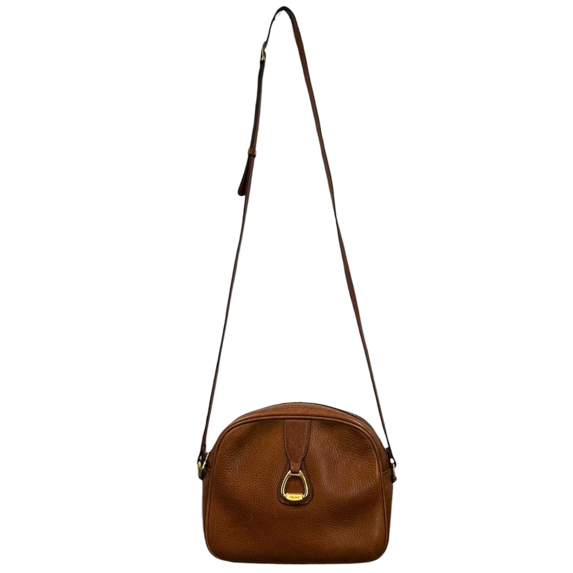 CELINE(セリーヌ) VINTAGE LEATHER SHOULDER BAG ヴィンテージ レザー ショルダー バッグ ブラウン