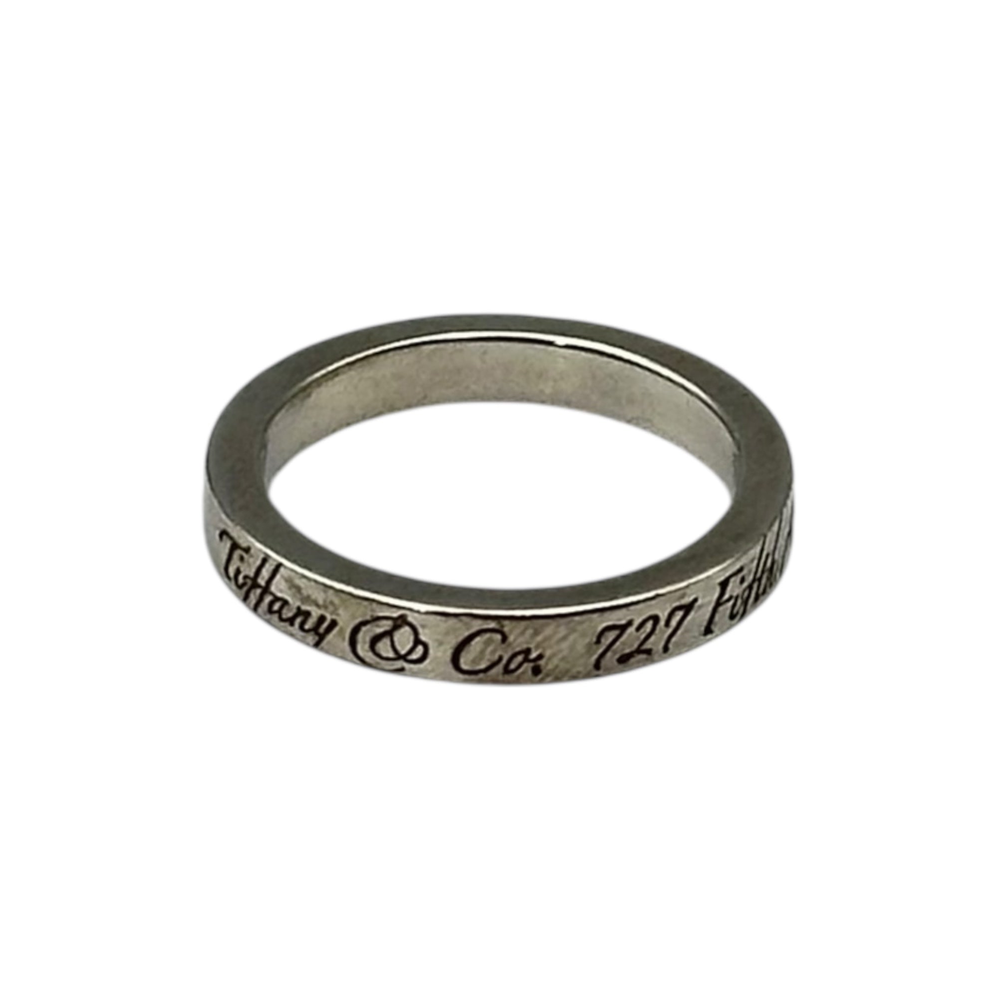TIFFANY & CO.(ティファニー) Notes Narrow Ring ノーツナロー リング 9号 シルバー 廃番アイテム