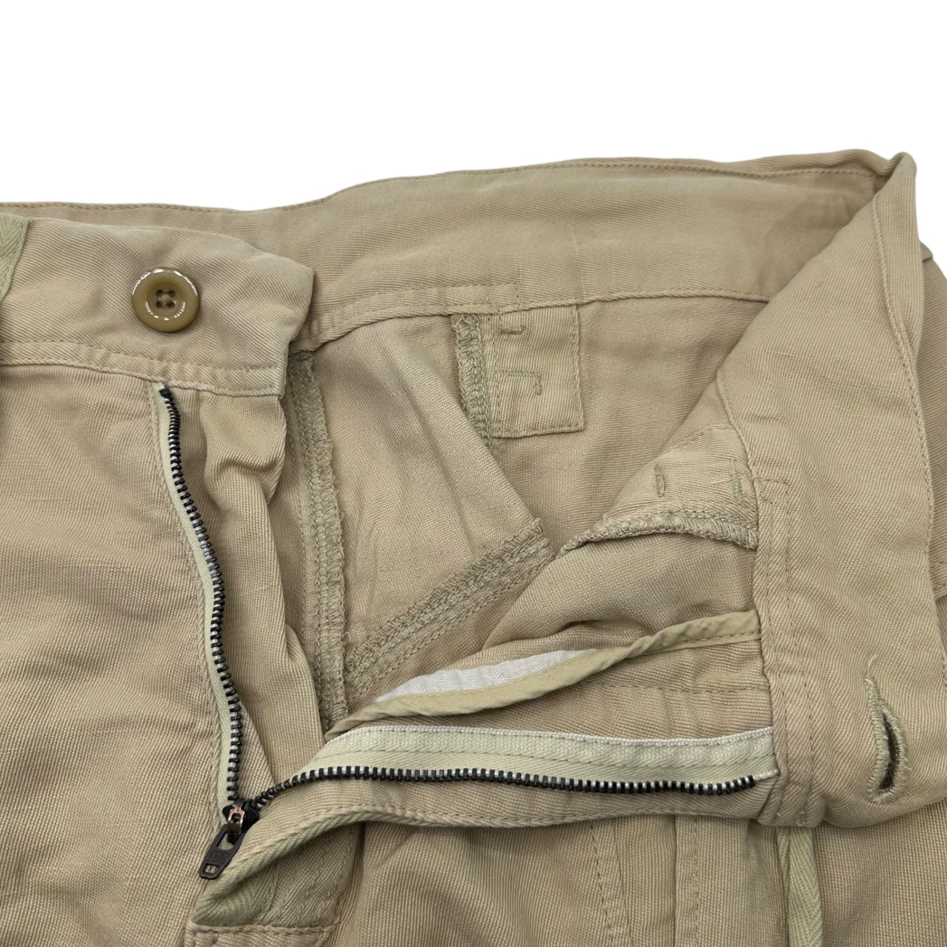 MARITHE FRANCOIS GIRBAUD(マリテフランソワジルボー) 00's Roll-Up Gimmick Cargo Pants ロールアップ ギミック カーゴ パンツ M6-2917 M ベージュ Y2K