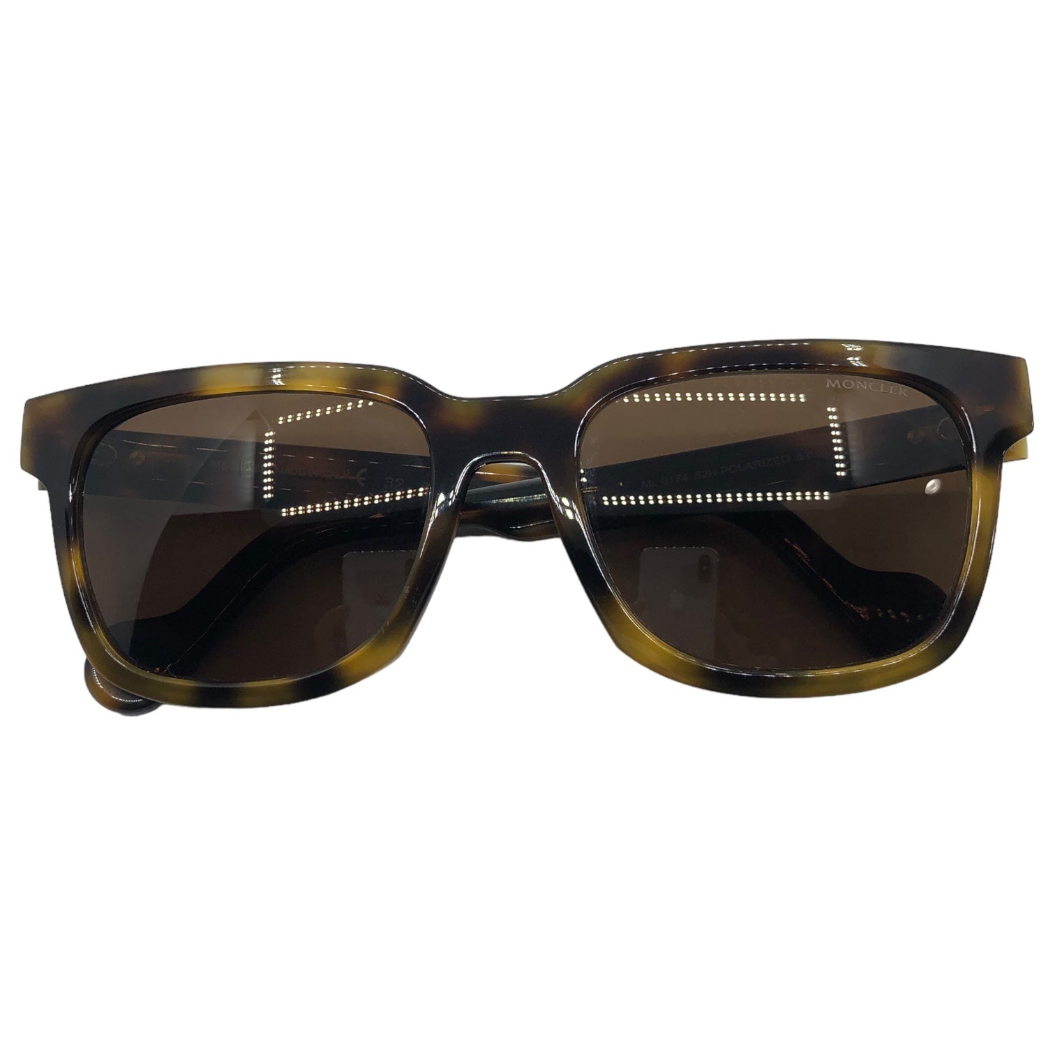 MONCLER(モンクレール) Cell frame tortoiseshell sunglasses セルフレーム 鼈甲 サングラス ML0174 ブラウン