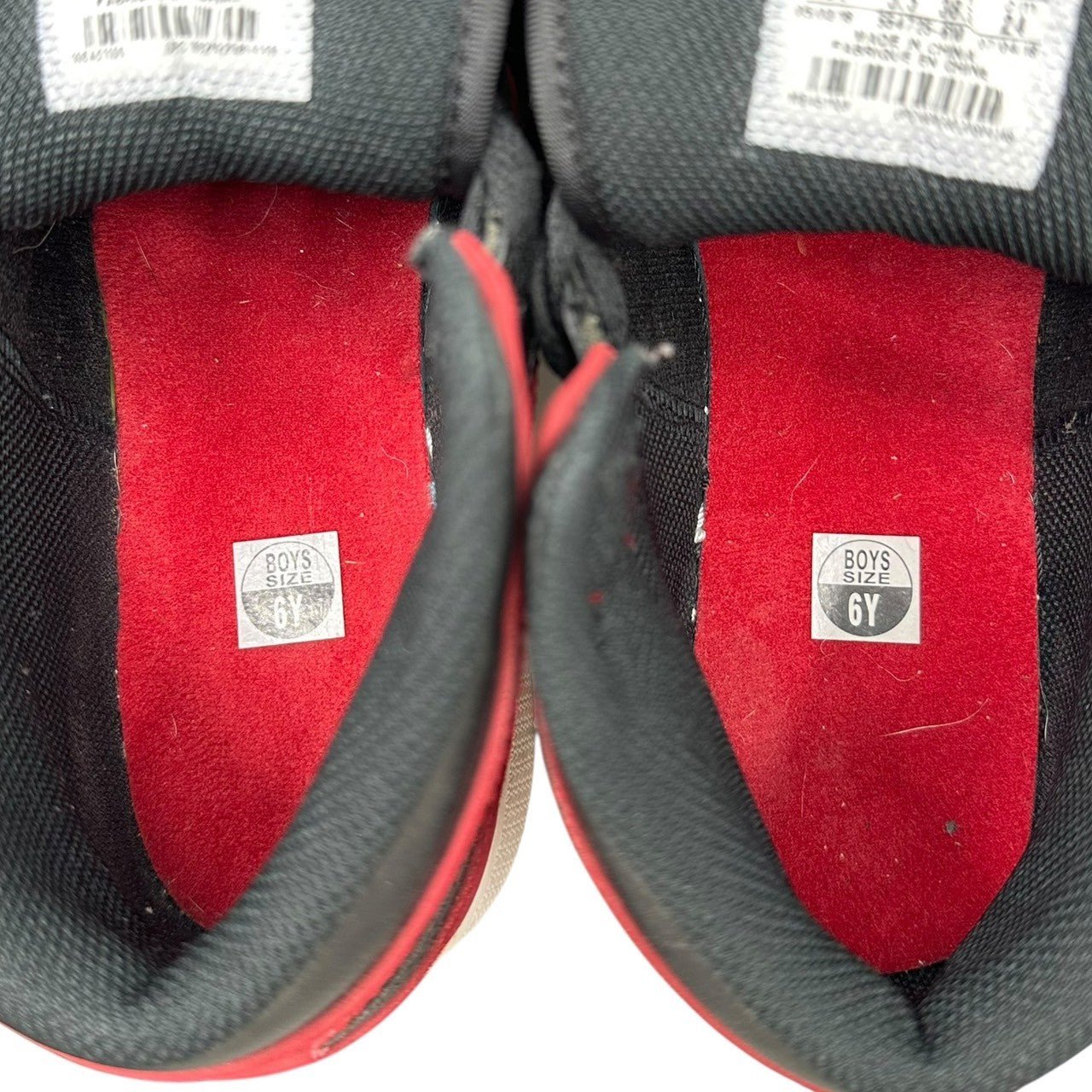 NIKE(ナイキ) AIR JORDAN 1 MID GYM RED BLACK (GS) エアジョーダン1 ミッド "ジム レッド ブラック” 554725-610 24cm ブラック×レッド ハイカット スニーカー