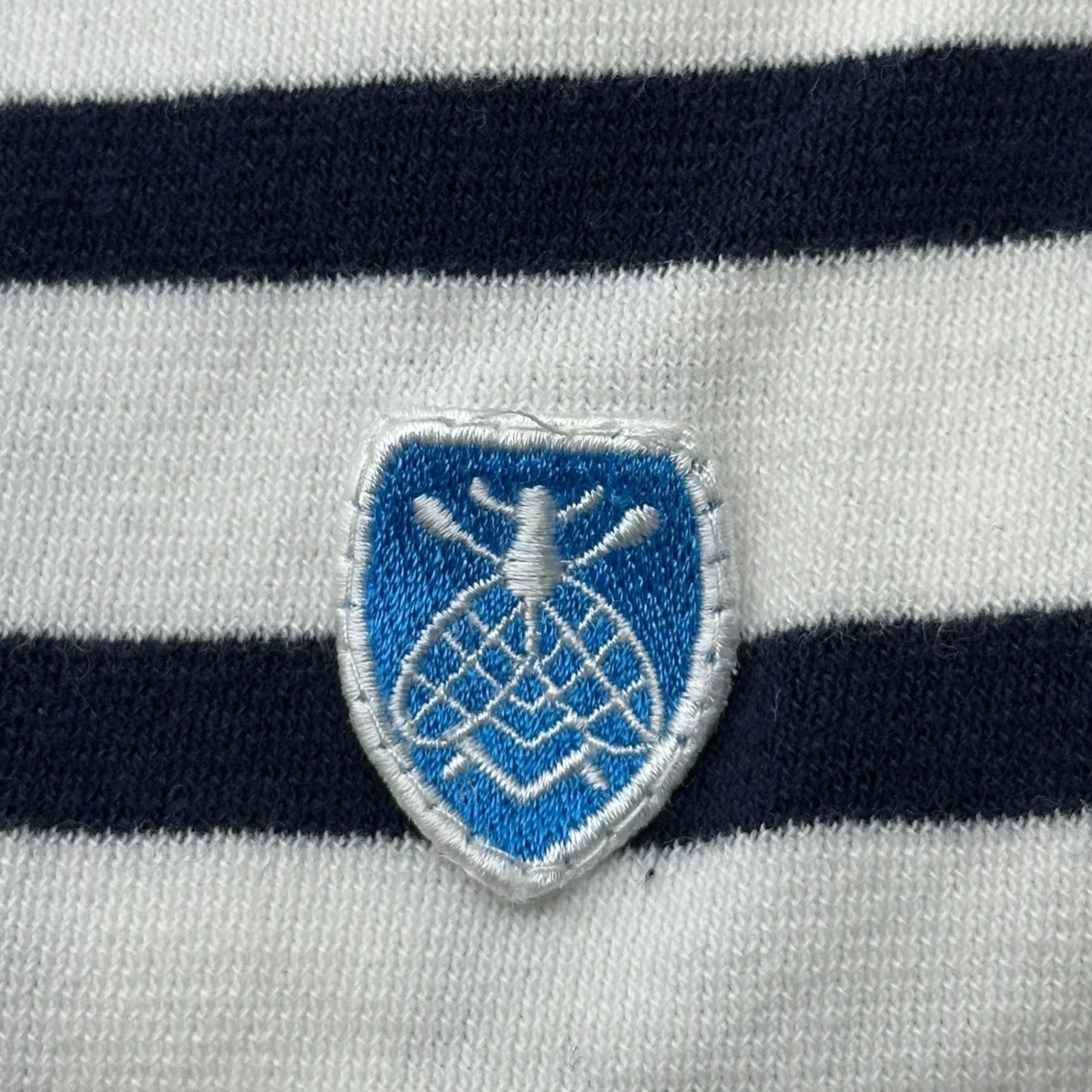 ORCIVAL(オーシバル) ボートネック ボーダー カットソー 3(L程度) ホワイト×ネイビー