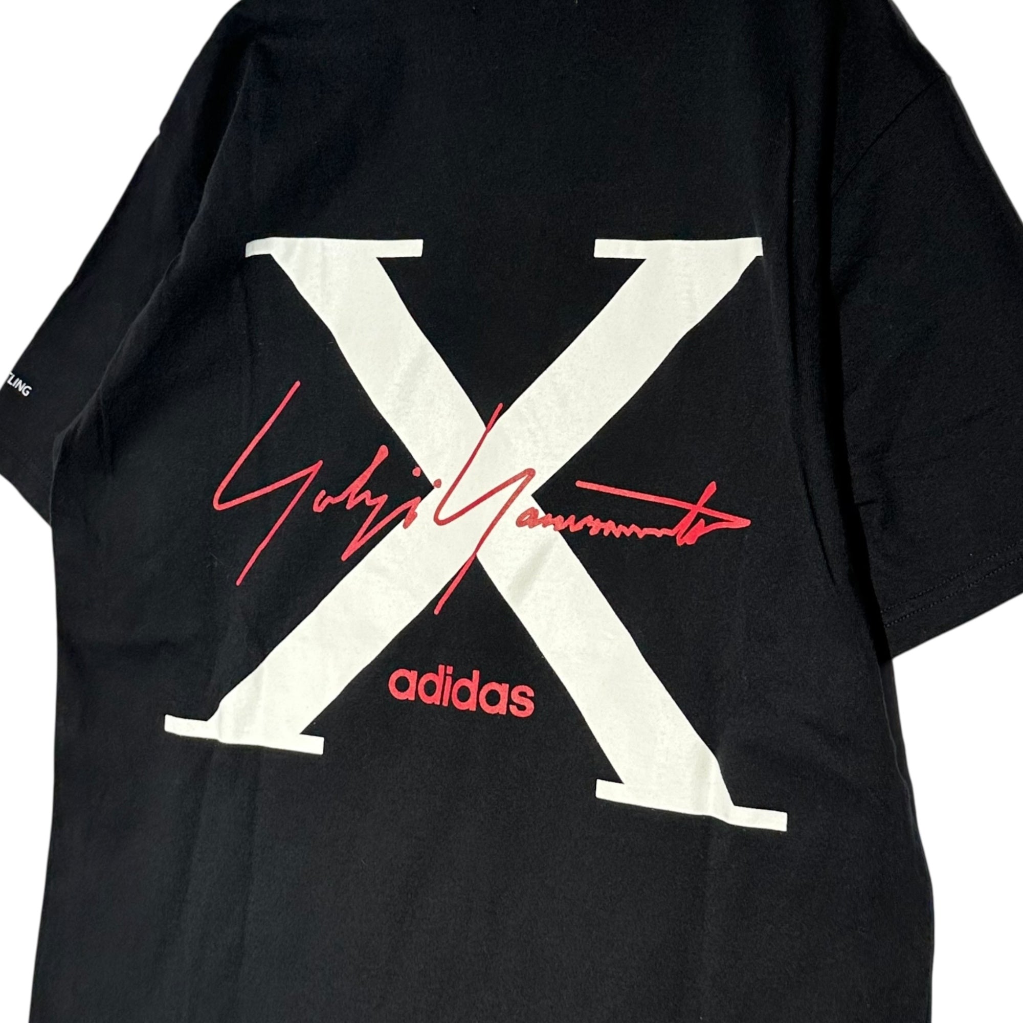 YOHJI YAMAMOTO(ヨウジヤマモト) Adidas Collaboration 10th Anniversary T-shirt アディダス コラボ 10周年 Tシャツ HP-T90-099 3(L程度) ブラック
