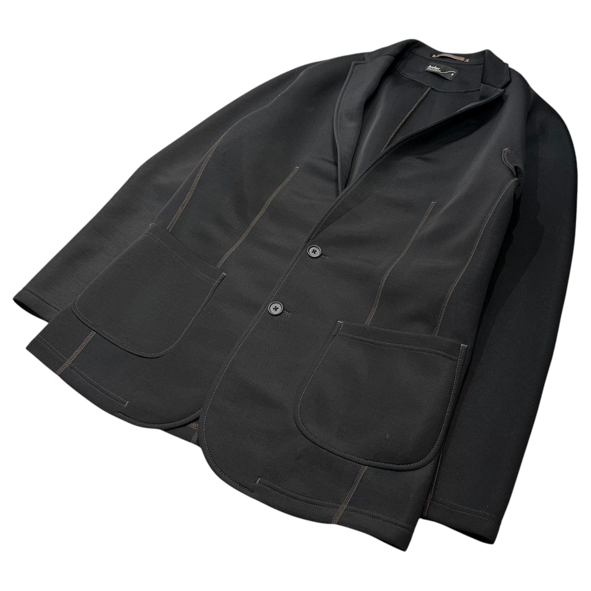 kolor(カラー) 2022SS Pe Danball 2B Jacket Pe ダンボール 2Bジャケット 22SCM-J07201 2 ブラック