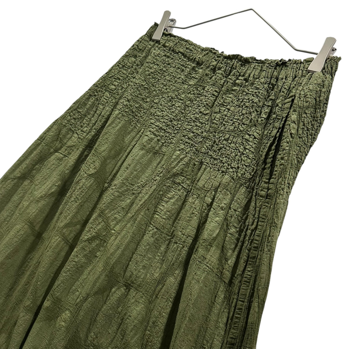 me ISSEY MIYAKE(ミーイッセイミヤケ) Crinkled Easy-Fit Sarouel Pants シワ加工 イージー サルエル パンツ MI54FF282 FREE カーキ