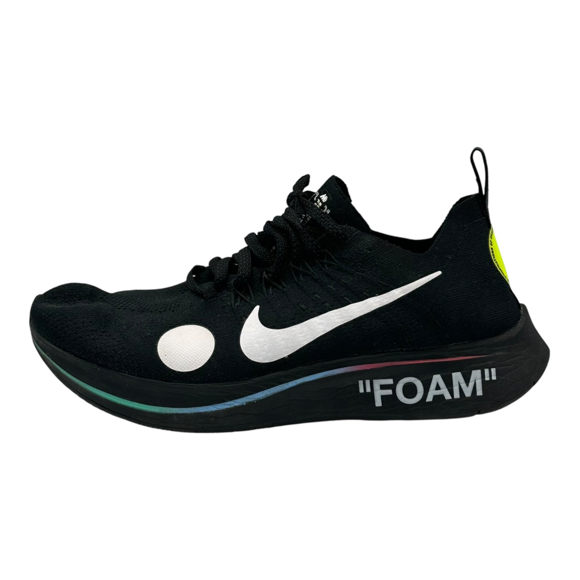 NIKE(ナイキ) Off-White Zoom Fly Mercurial 2018 オフホワイト ズームフライ マーキュリアル AO2115-001 27.0cm ブラック コラボアイテム