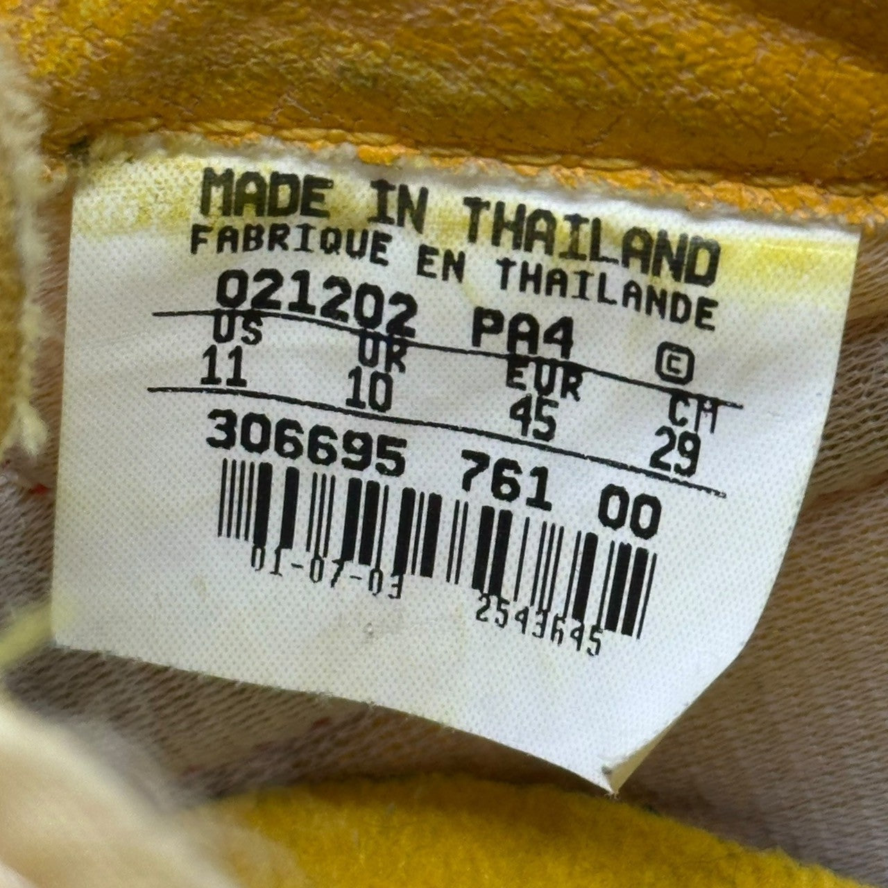 COMME des GARCONS JUNYA WATANABE MAN × NIKE(コムデギャルソンジュンヤワタナベマン × ナイキ) 02SS WAFFLE RACER LOW CUT SNEAKER ワッフルレーサー ローカット スニーカー 306695-761 WI-K112 29cm イエロー×グリーン×レッド ジュンヤマン初期 稀少品 ソール劣化有