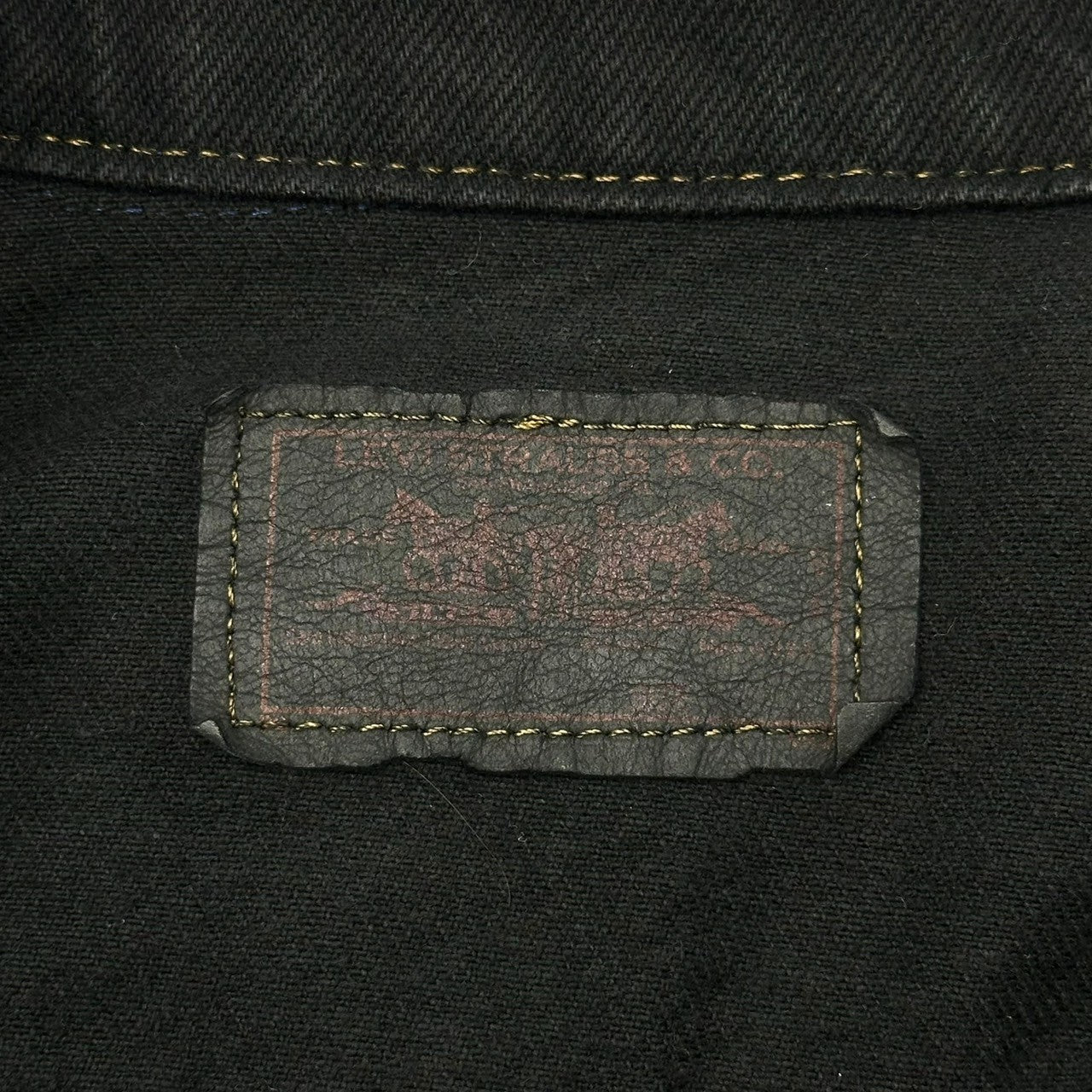 Levi's(リーバイス) 90's 71506 USA made Post-dyed black denim trucker jacket 後染め ブラック デニム トラッカー ジャケット 71506-0216 46L ブラック 90年代 USA製 裏527
