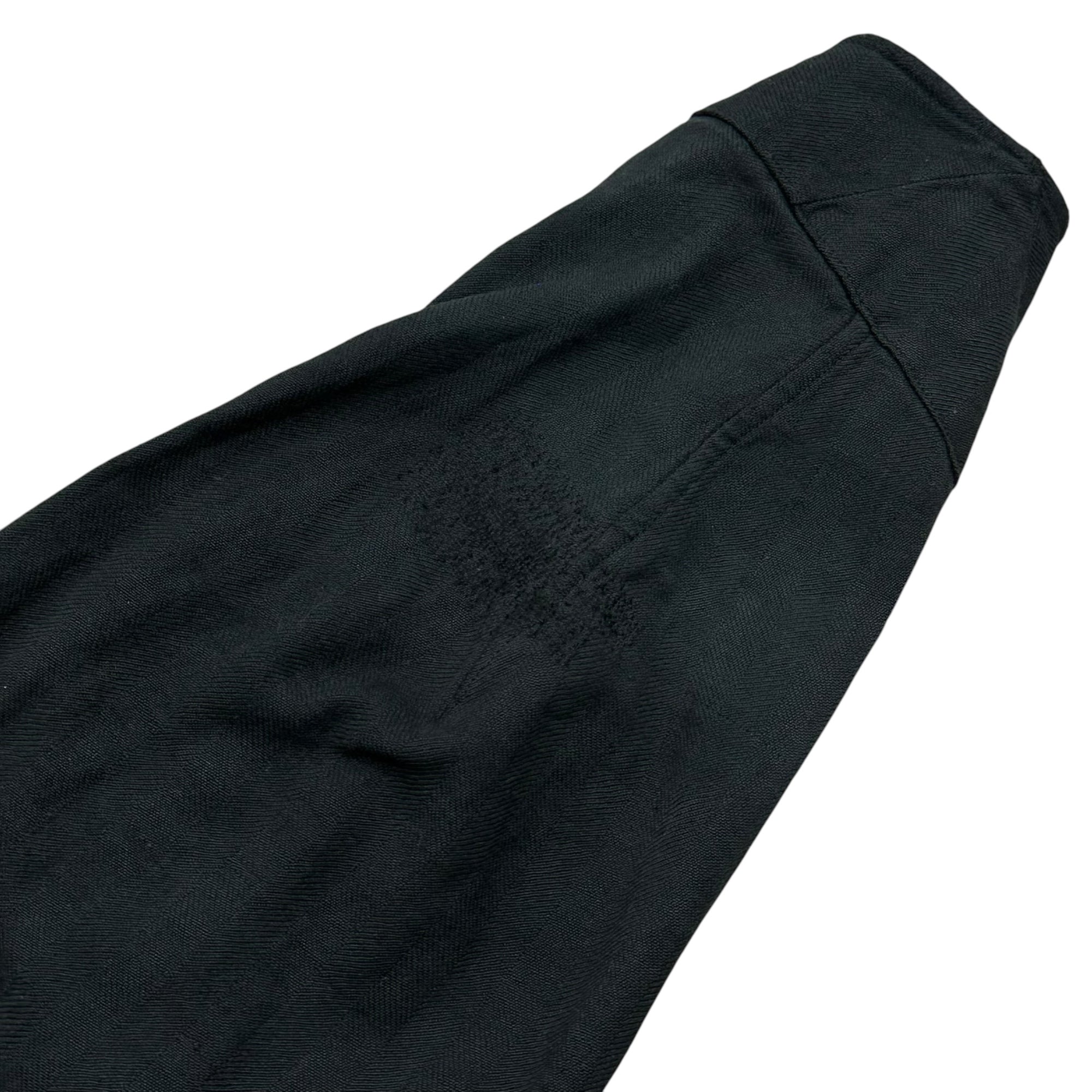 Euro vintage(ヨーロッパヴィンテージ) 30’~40's small pocket and v-neck cotton nighty/dress 表記無し(Lサイズ程度) ブラック/後染め加工 所々に染み/リペア跡あり