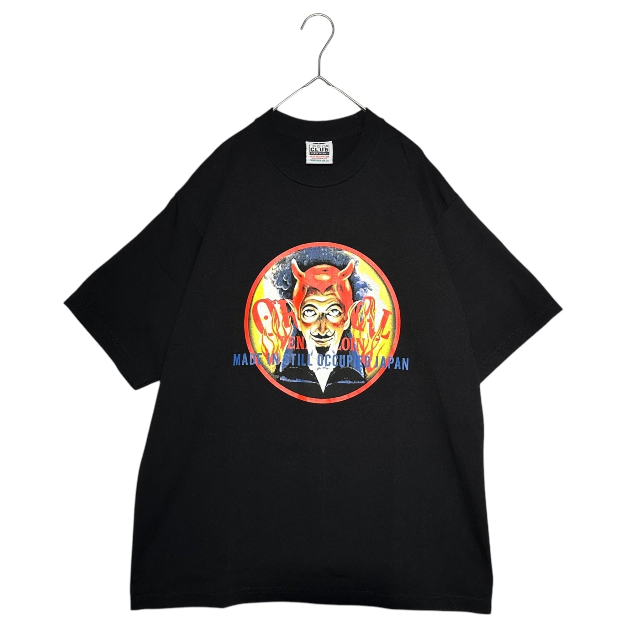 TENDERLOIN(テンダーロイン) ON TEE オールドニック ボルネオスカル Tシャツ L ブラック×レッド PRO CLUB