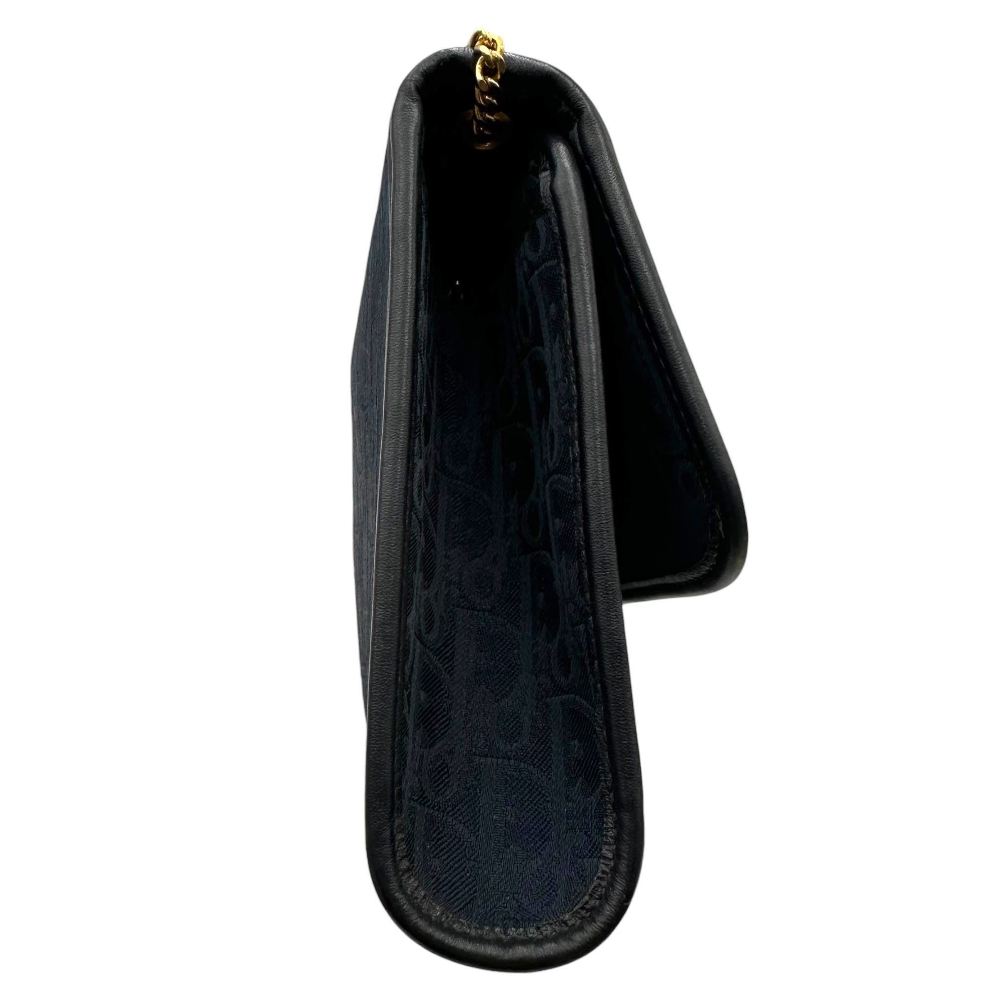 Christian Dior(クリスチャンディオール) 1970's Trotter Chain Shoulder Bag トロッター チェーン ショルダー バッグ ネイビー 70年代 ヴィンテージ