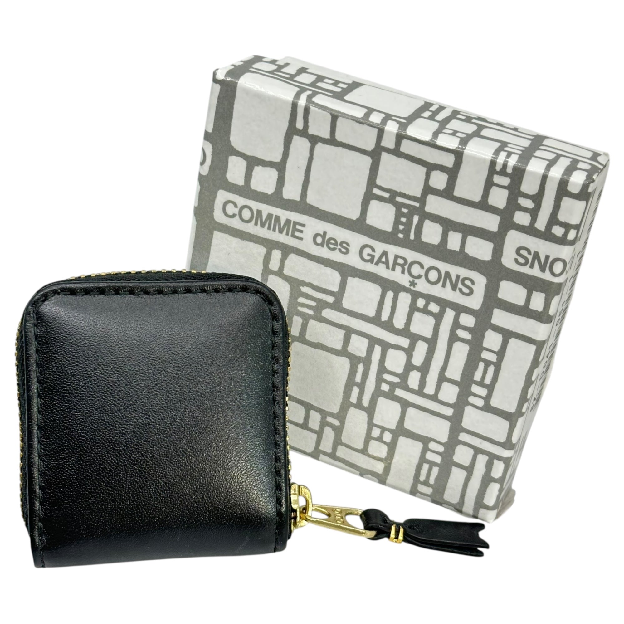 Wallet COMME des GARCONS(ウォレットコムデギャルソン) CLASSIC LEATHER LINE D Coin Case クラシック レザー ライン コイン ケース 8Z-D041 ブラック