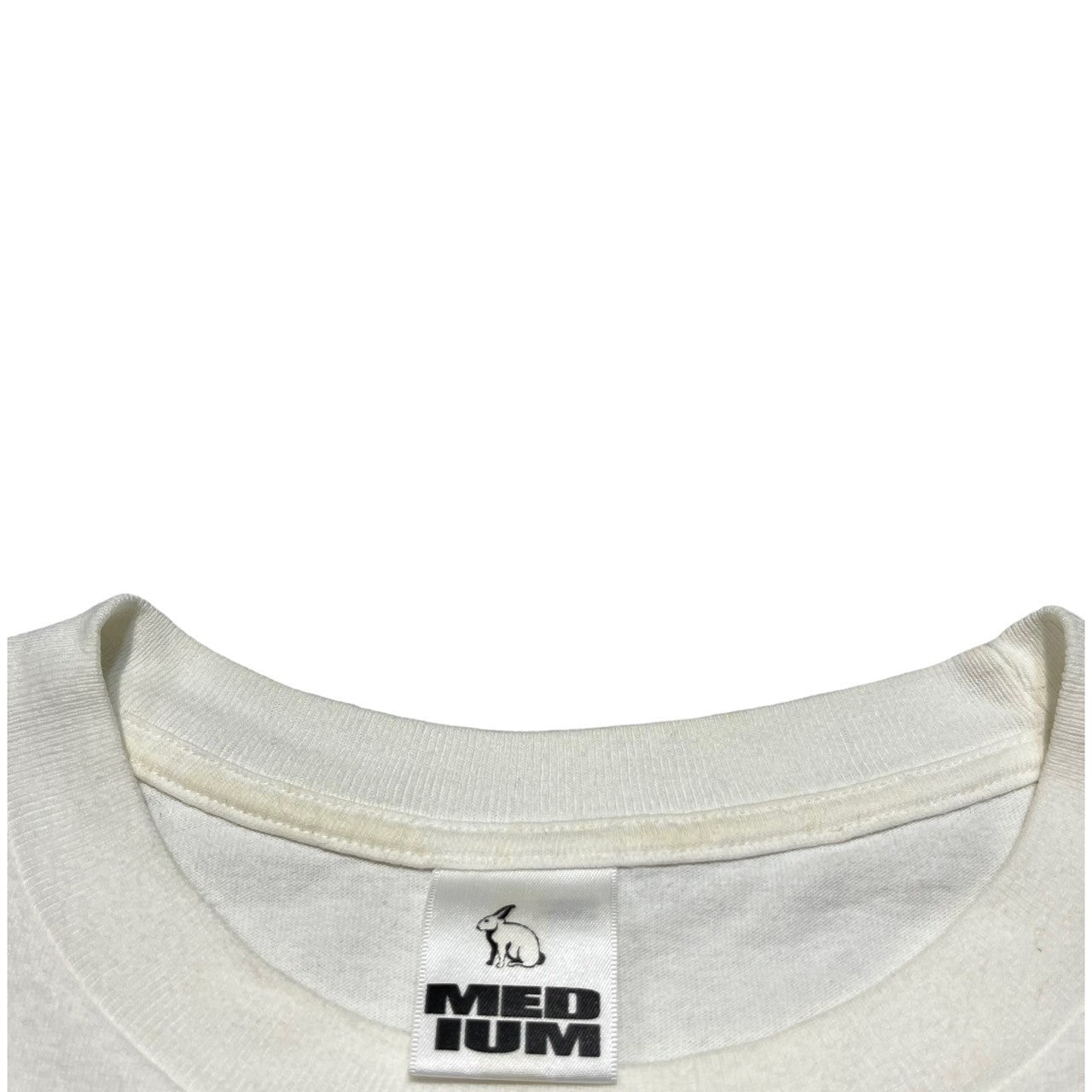 A BATHING APE(アベイシングエイプ) 00's "Guitar Player Frankenstein Banjo Folk Cartton" ギター Tシャツ M ホワイト 2006 限定モデル