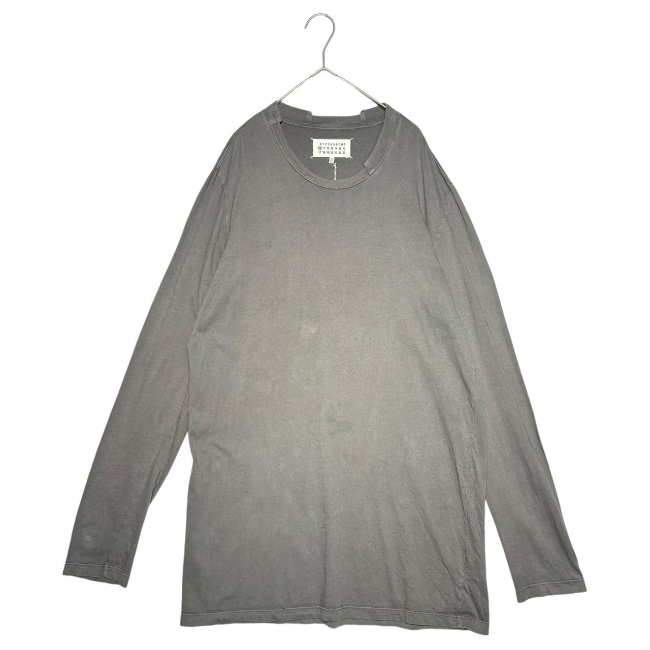 Maison Martin Margiela(メゾン マルタンマルジェラ) 14SS Neck reconstruction L/S TEE ネック 再構築 長袖 Tシャツ S50GC0342 46(M程度) グレー カットソー