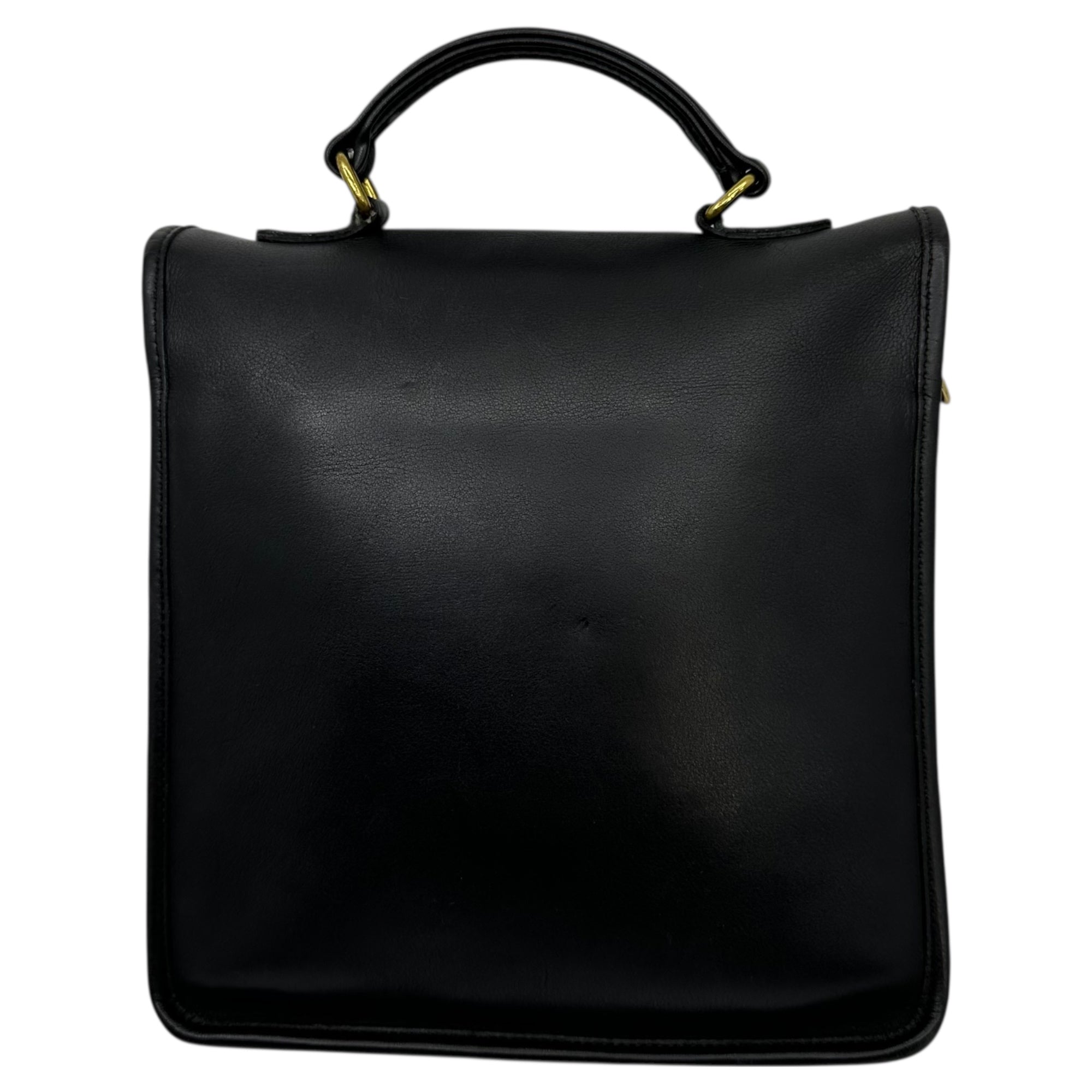 OLD COACH(オールドコーチ) Willis Turnlock Leather 2-Way Shoulder Bag ウィリス ターンロック レザー 2WAY ショルダー バッグ 5130 ブラック