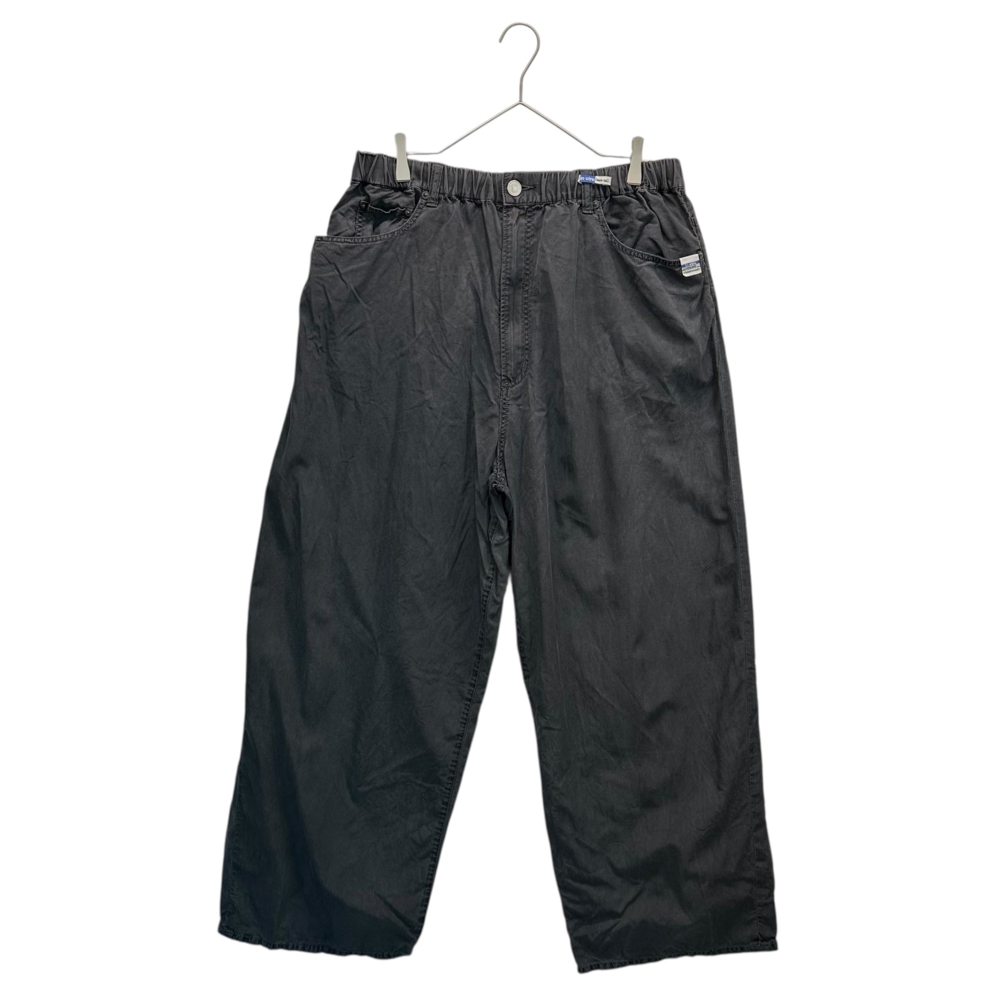 Maison MIHARA YASUHIRO(メゾンミハラヤスヒロ) Tencel Denim Pants テンセル パンツ ワイド イージー I10PT011 48(L~XL程度) ブラック in・stru(men-tal). Maison MIHARA YASUHIRO インストルメンタル USED加工