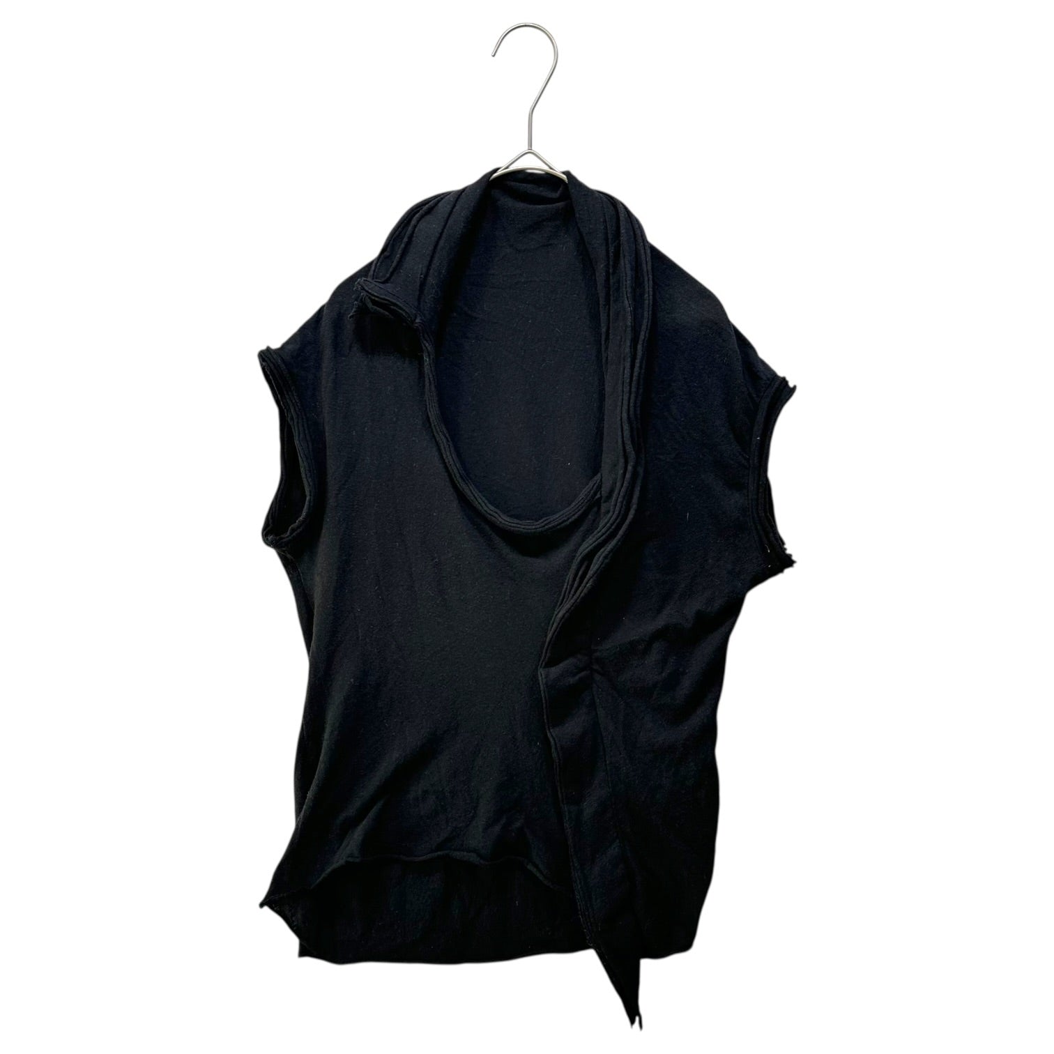 Y's(ワイズ) “Layered” S/S U-Neck Knit Top 「重ね」 ショートスリーブ Uネック カットソー YI-T03-073 3(L程度) ブラック