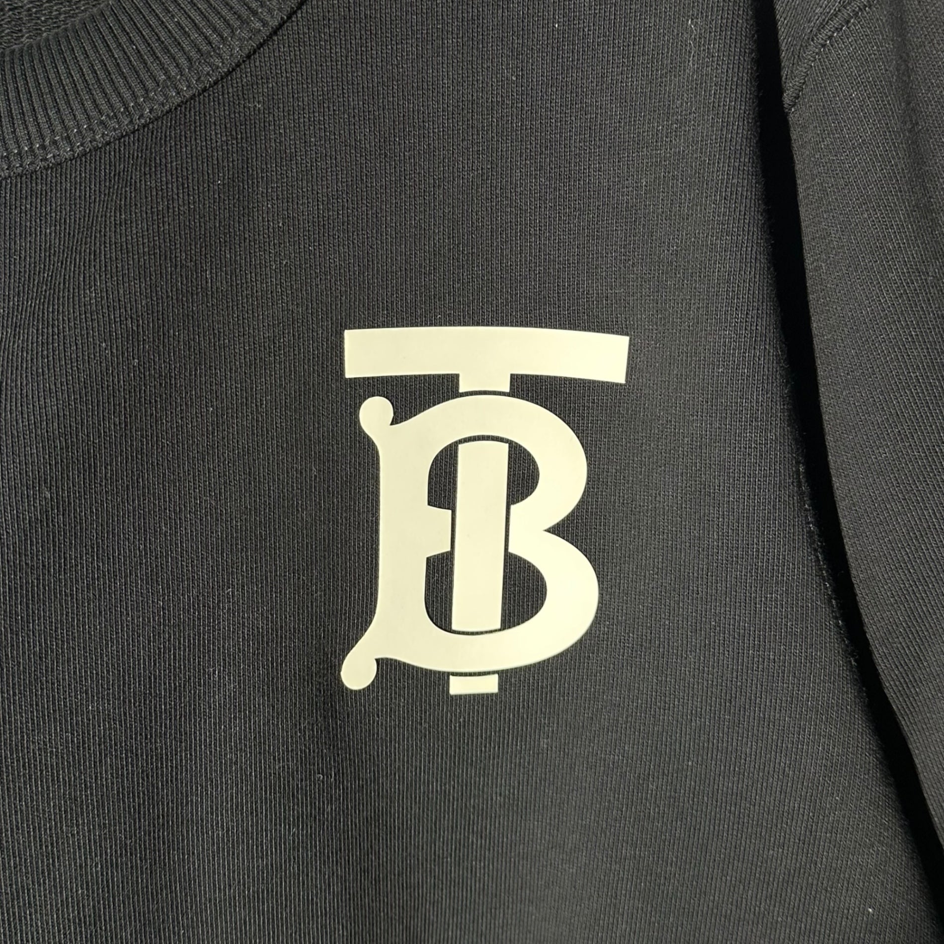 BURBERRY(バーバリー) TB Logo Crewneck Sweatshirt ロゴ クルーネック スウェット 8024346 S ブラック