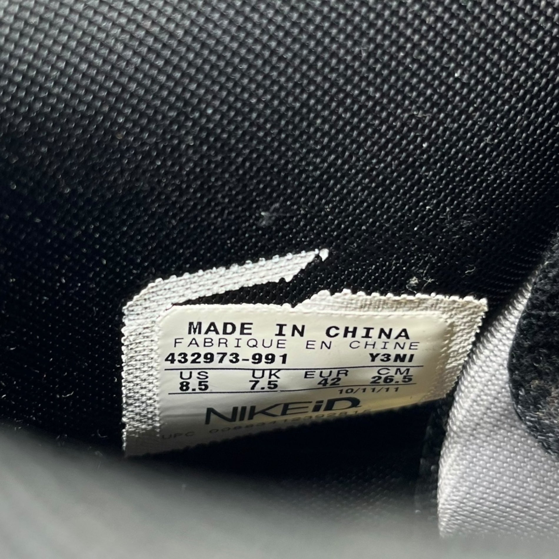 NIKE(ナイキ) Dunk High ID ダンク ハイ GDEH 432973-991 26.5cm ブラック×ホワイト ドット ハイカット スニーカー